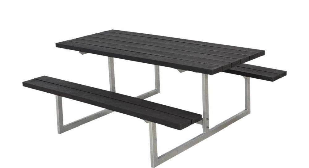 PLUS Gartenlounge-Set Plus Kombimöbel Basic 177 x 160 x 73 cm schwarz, Witterungsbeständig