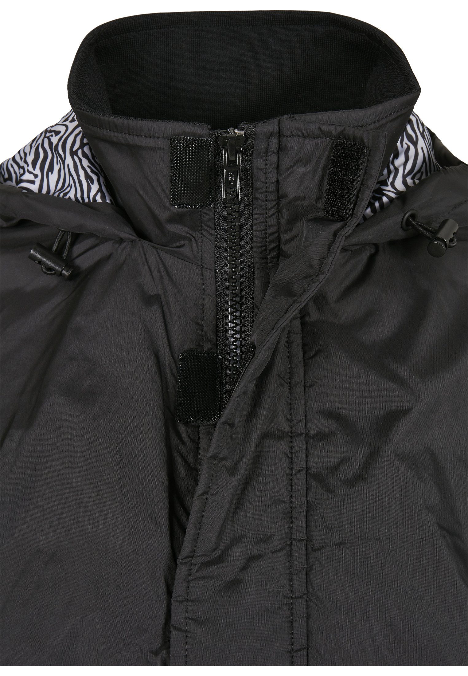 Damen Pull Jacket AOP Outdoorjacke (1-St) black/zebra CLASSICS URBAN Mixed Ladies Over