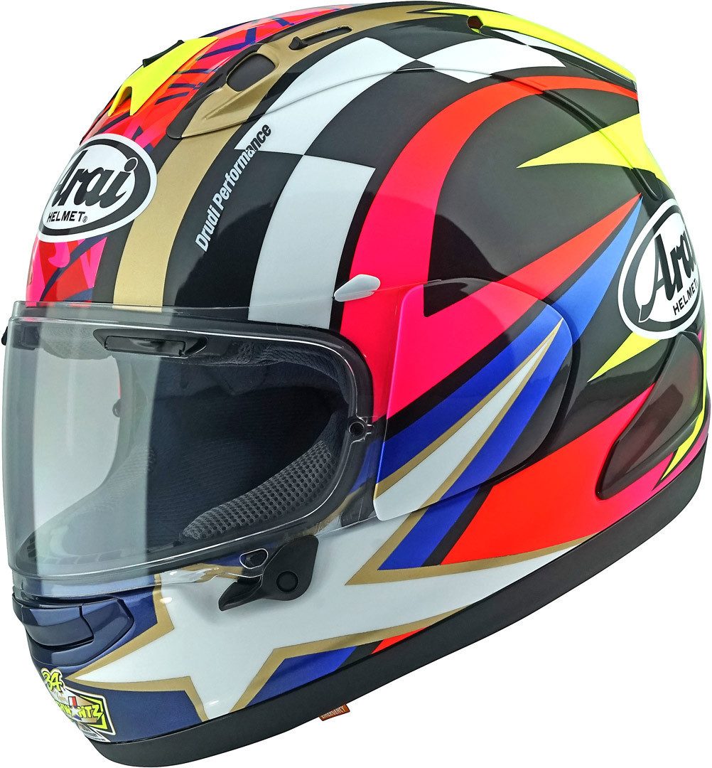 Arai Motorradhelm RX-7V Evo Schwantz 30 Helm, Vorbereitet Für Kommunikationssystem,notfallsystem-polsterung (eq