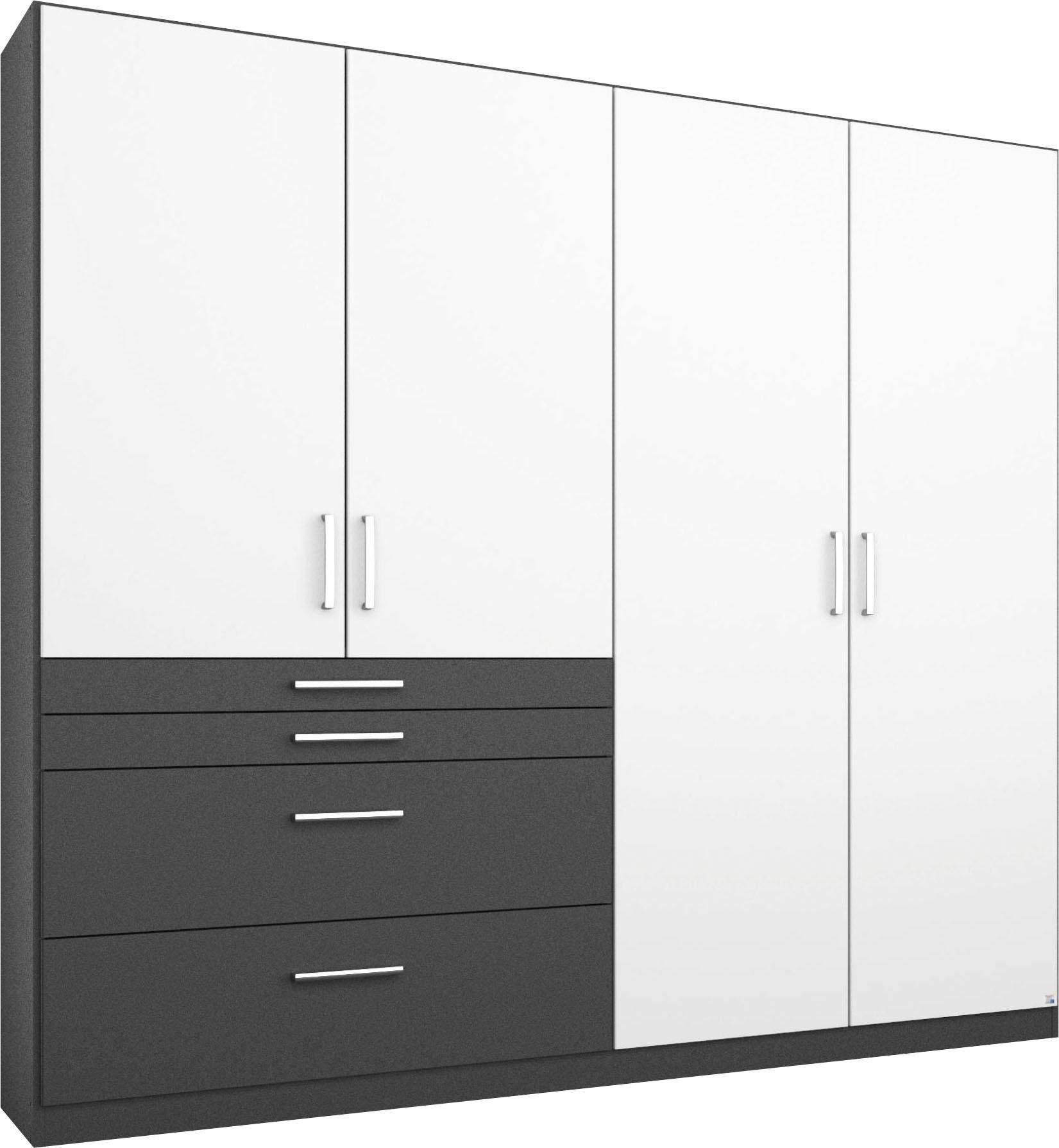 rauch Kleiderschrank Harburg Drehtürenschrank Schlafzimmerschrank mit viel Stauraum oberste Schublade mit praktischer Facheinteilung MADE IN GERMANY