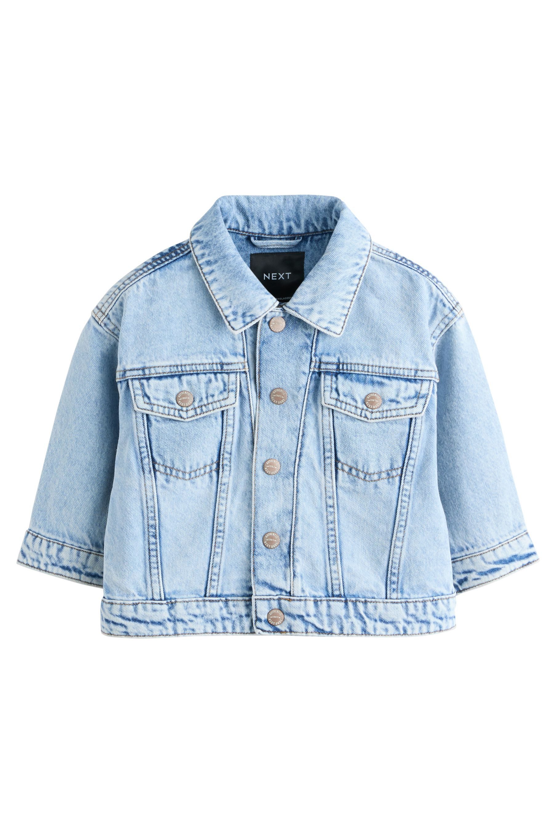 Next Jeansjacke Denim-Jacke aus 100 % Baumwolle (1-St)