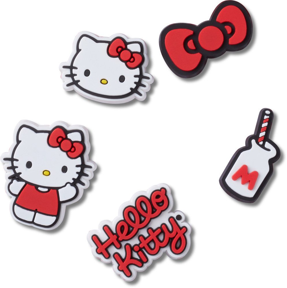 Crocs Schuhanstecker Jibbitz™ Hello Kitty (Set, 5-tlg., Kein Spielzeug. Nicht für Kinder unter 3 Jahren geeignet), Bunte Schuh Charms mit Hello Kitty