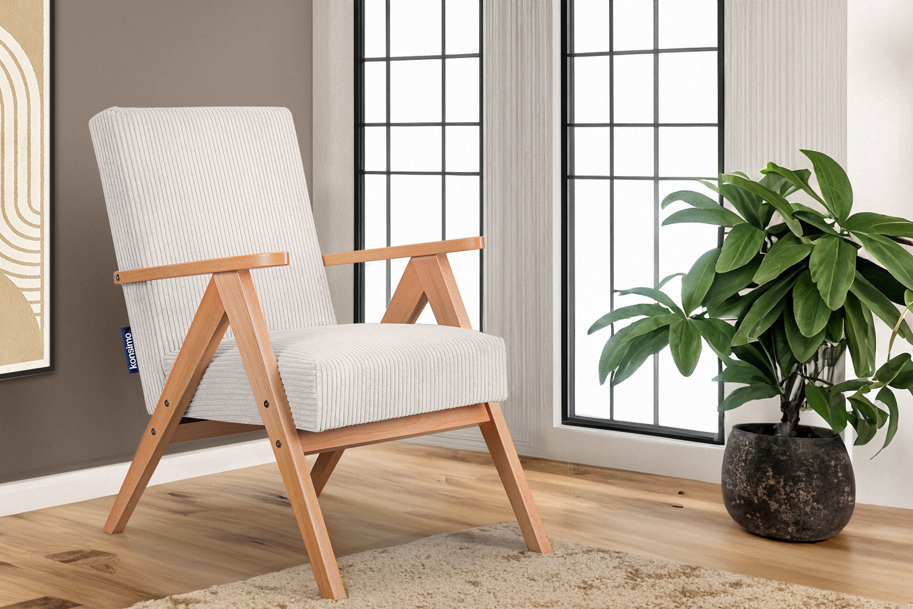 KONSIMO® Cocktailsessel NASET Sessel, Rahmen aus günstig online kaufen