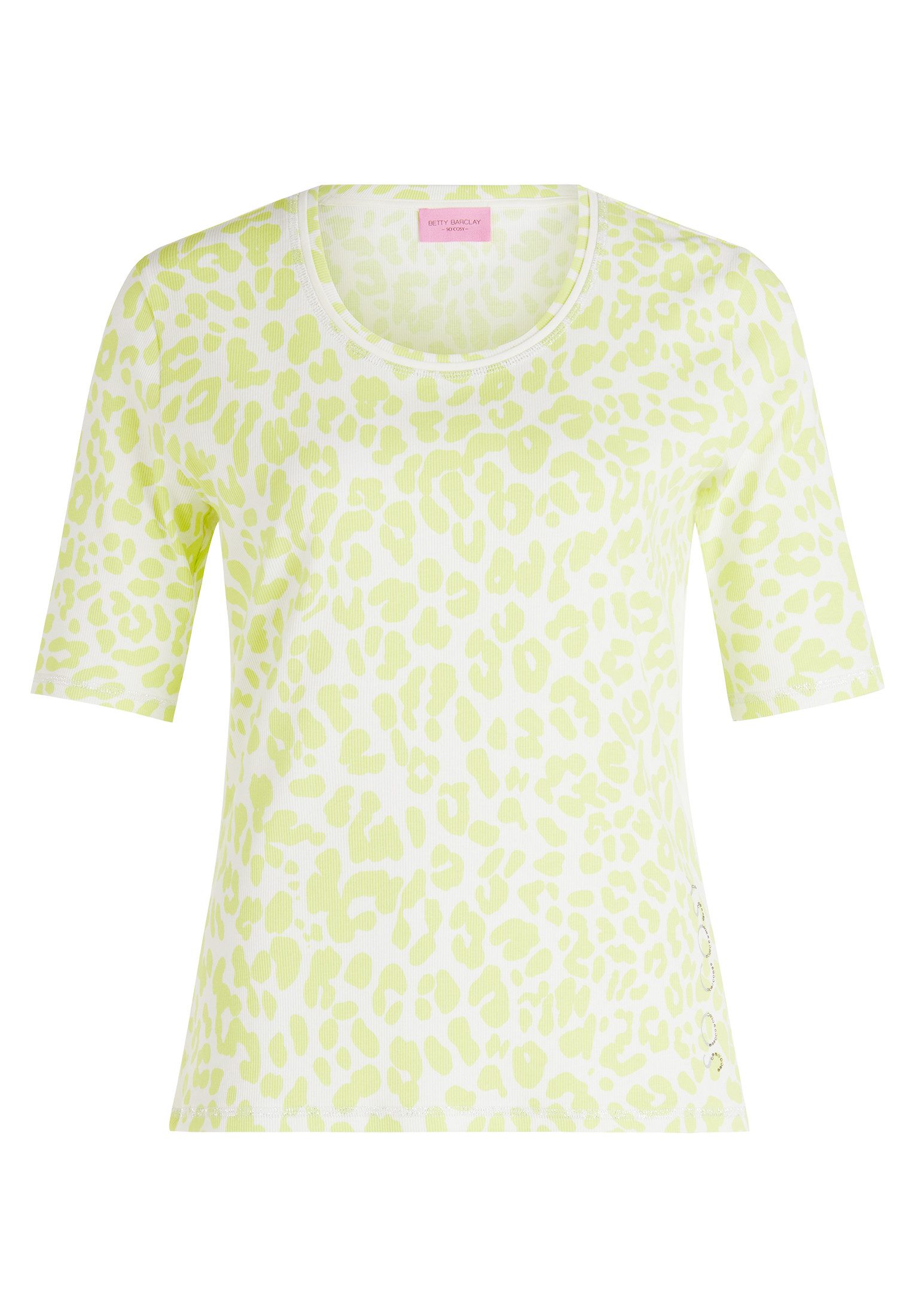 Betty Barclay Kurzarmshirt Damen mit Rippenstruktur (1-tlg) Flatlock