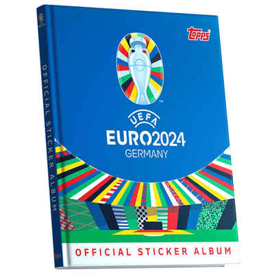 Topps Sticker Topps UEFA EURO 2024 Sticker - Fußball EM Sammelsticker - 1 Hardcover, (Set), UEFA EURO 2024 Sticker - 1 Hardcover Sammelalbum