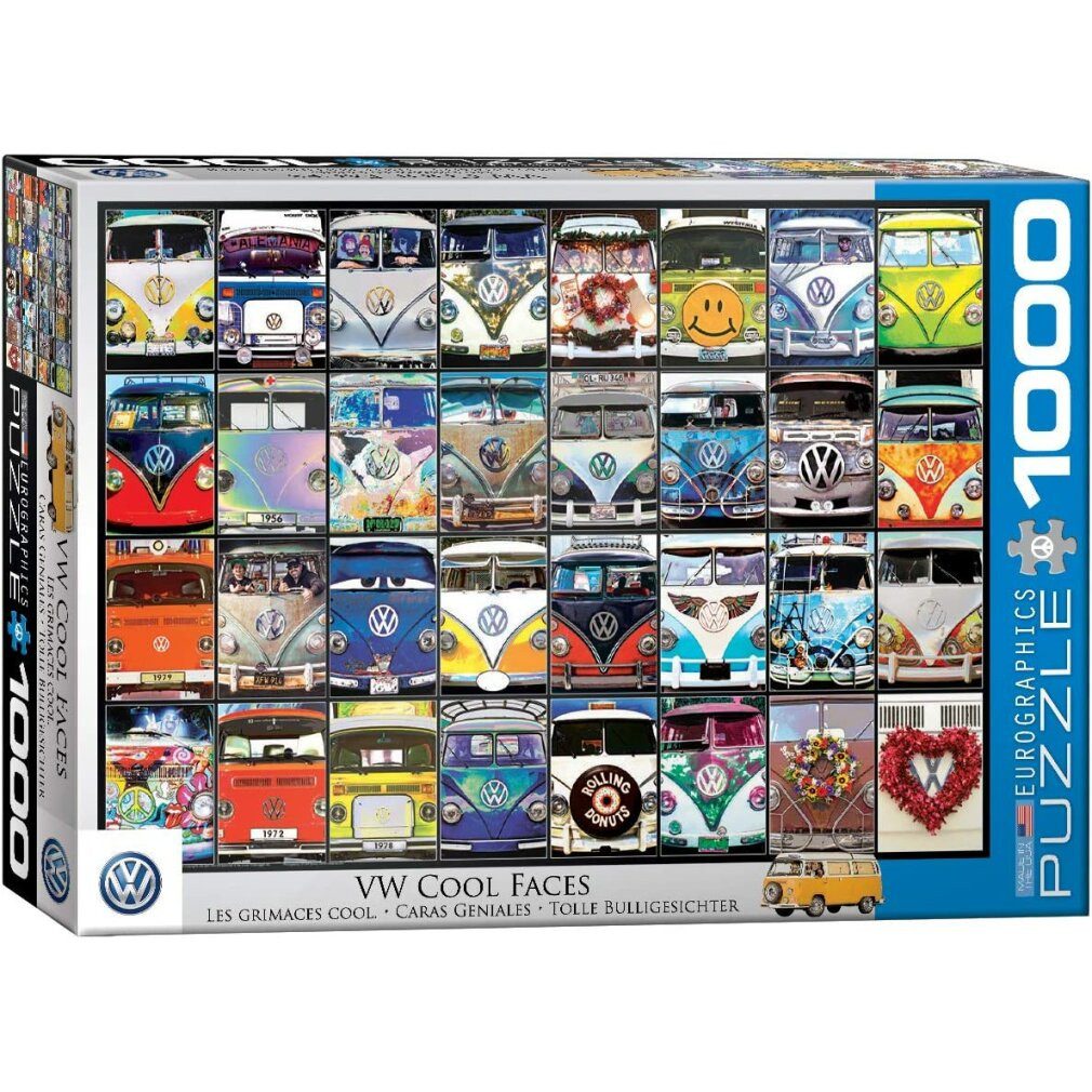 EUROGRAPHICS Puzzle Puzzle VW Cool Faces 1000 Teile, Puzzleteile