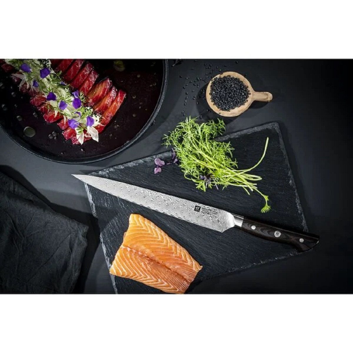 Zwilling Fleischmesser ZWILLING Tanrei Fleischmesser, 23 cm Glattschliff Micarta-Griff