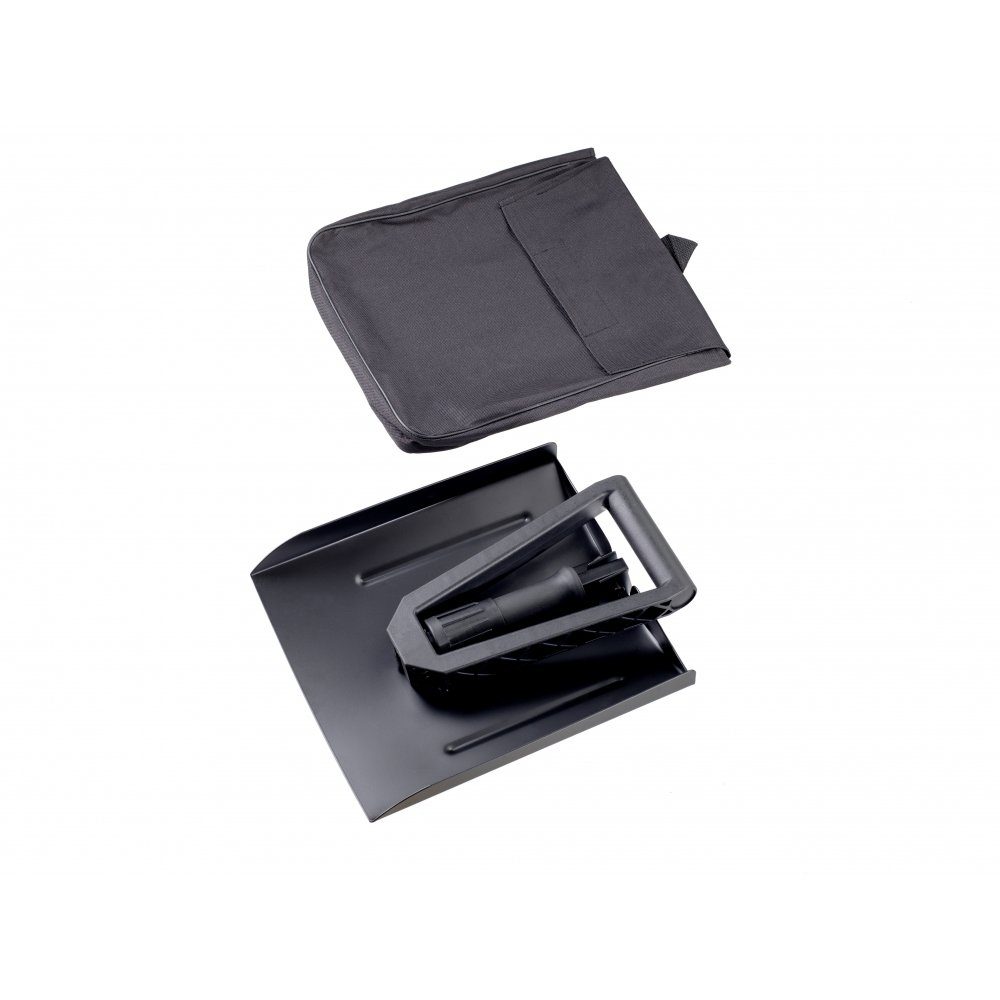 A. Blöchl Schneeschieber Schneeschaufel mit Tasche Aluminium schwarz neu