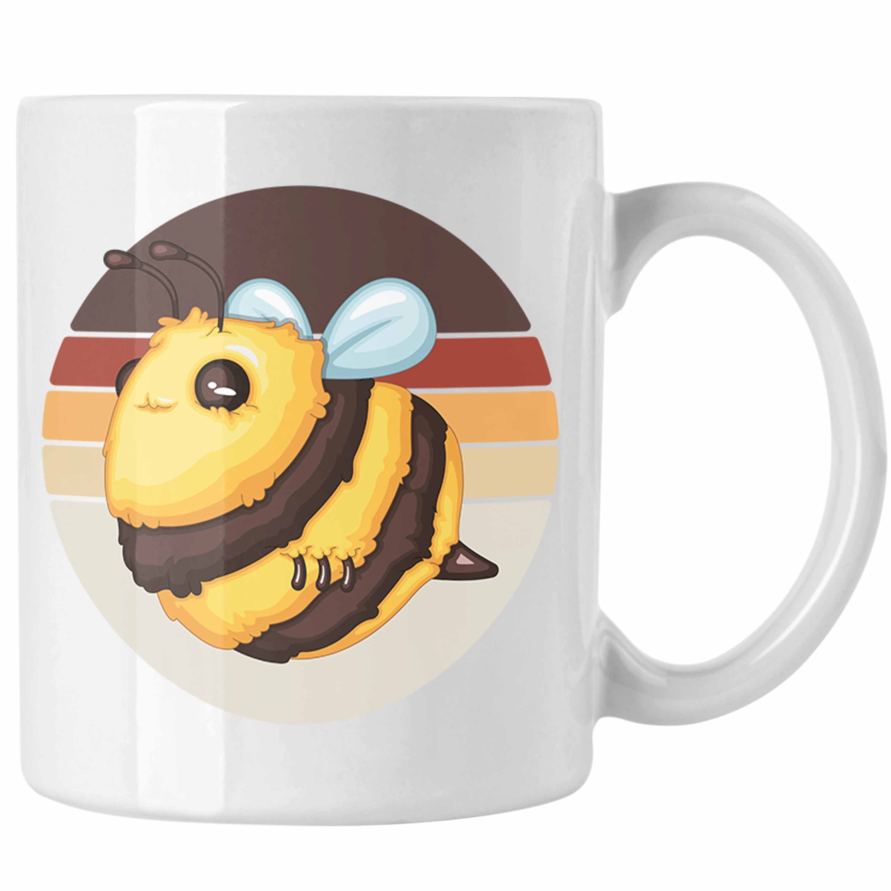 Trendation Tasse Tasse Grafik Geschenk Imker Geschenkidee Hummel Weiss Züchter Bienen