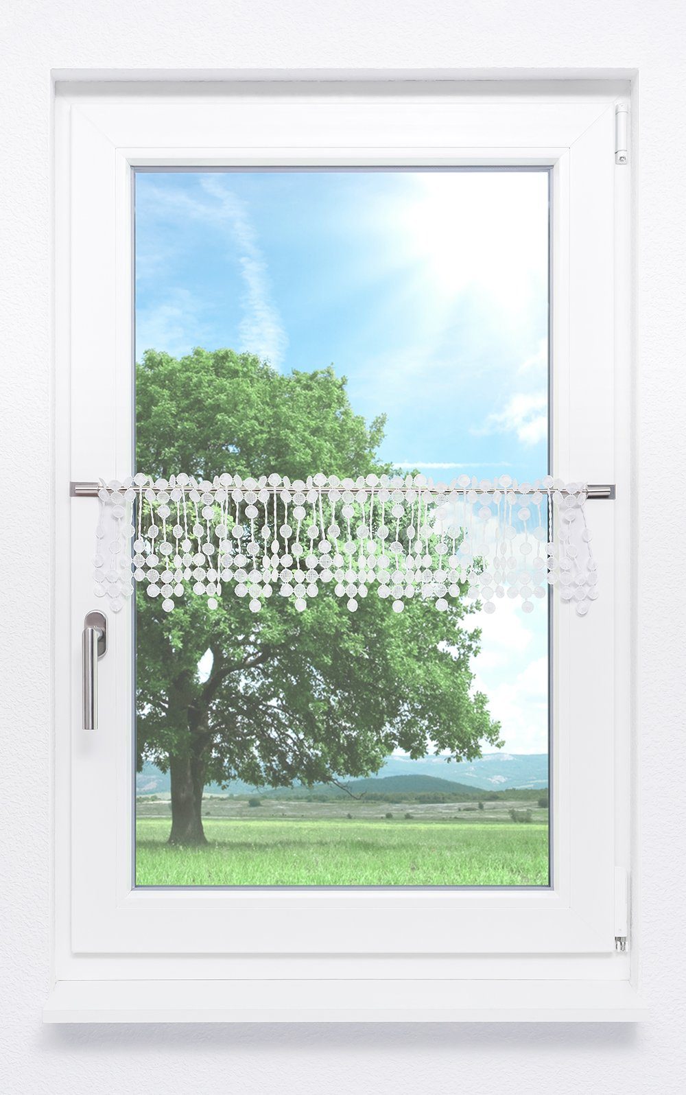 Plauener Spitze® Scheibengardine Pearl, (1 St), günstig online kaufen