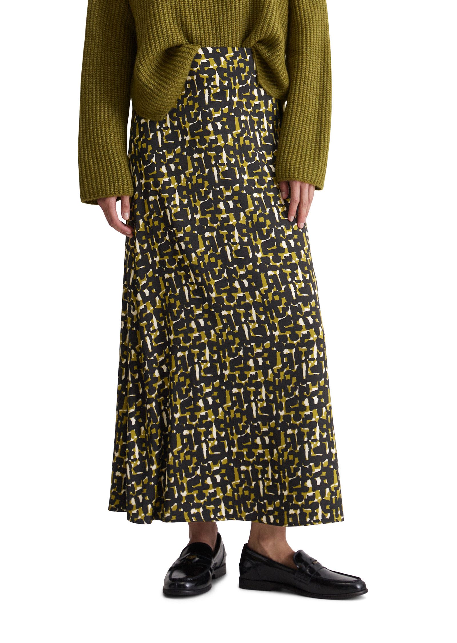 Marc O'Polo Webrock aus fließendem Viskose-Satinstretch