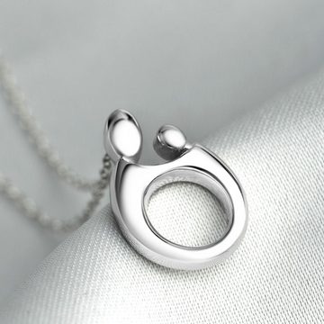 Schmuck-Elfe Kette mit Anhänger Mutter und Kind, 925 Silber