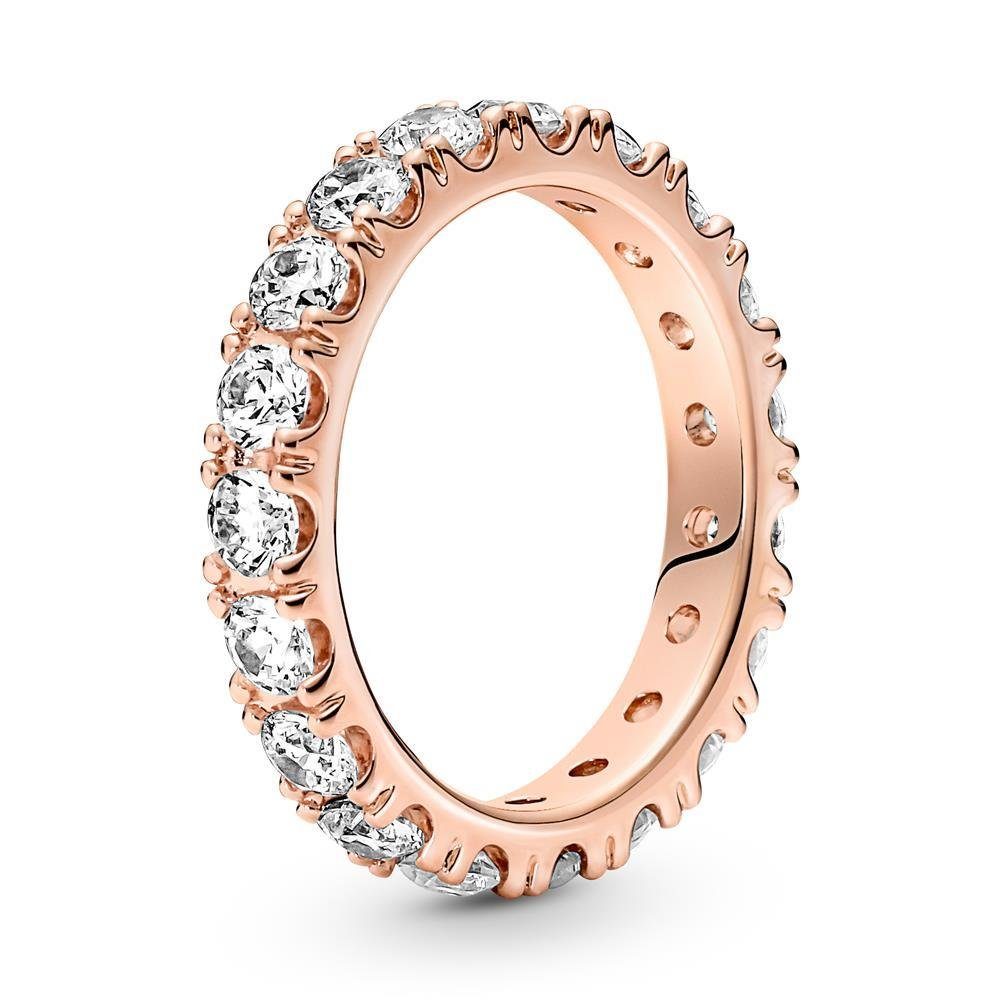Fingerring Eternity Ring für Damen von PANDORA mit Zirkonia, ROSE
