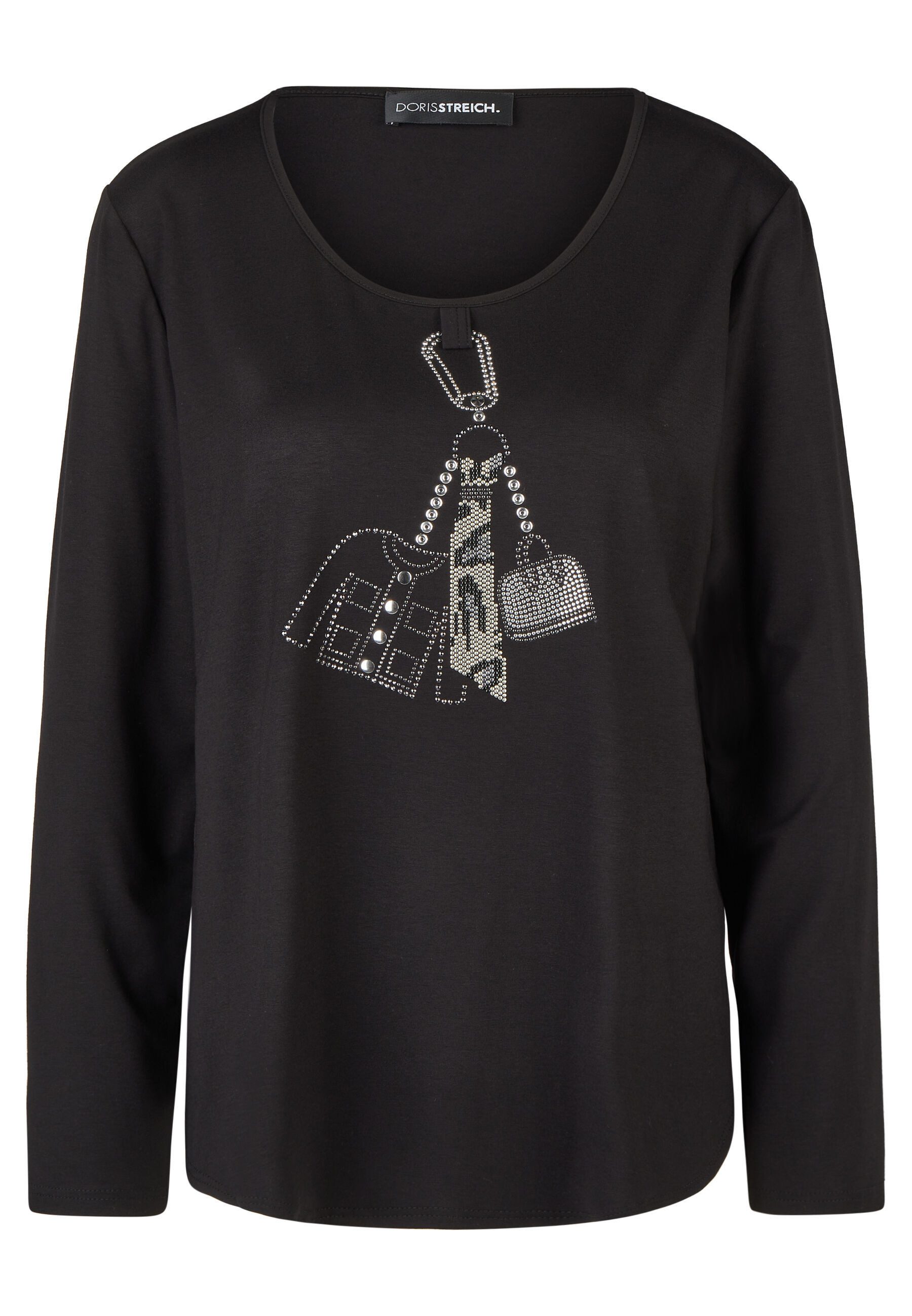 Doris Streich Langarmshirt (1-tlg) mit Strass-Motiv