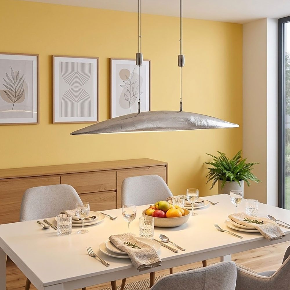 FISCHER & HONSEL LED-Hängeleuchte, LED-Leuchtmittel fest verbaut, Neutralweiß, Warmweiß, Pendelleuchte LED Deckenlampe Hängelampe CCT Dimmbar Höhenverstellbar