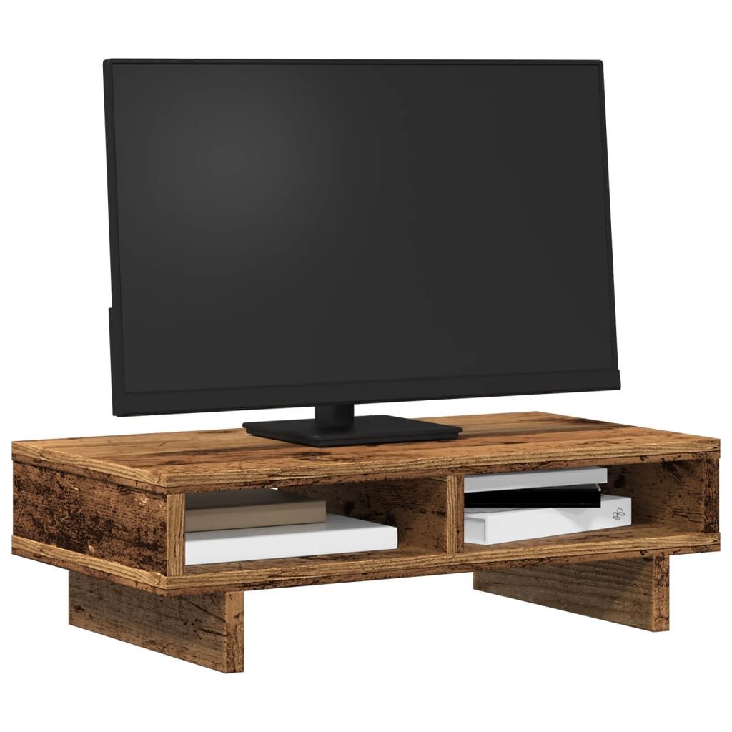 vidaXL Computertisch Monitorständer Altholz-Optik 50x27x15 cm günstig online kaufen