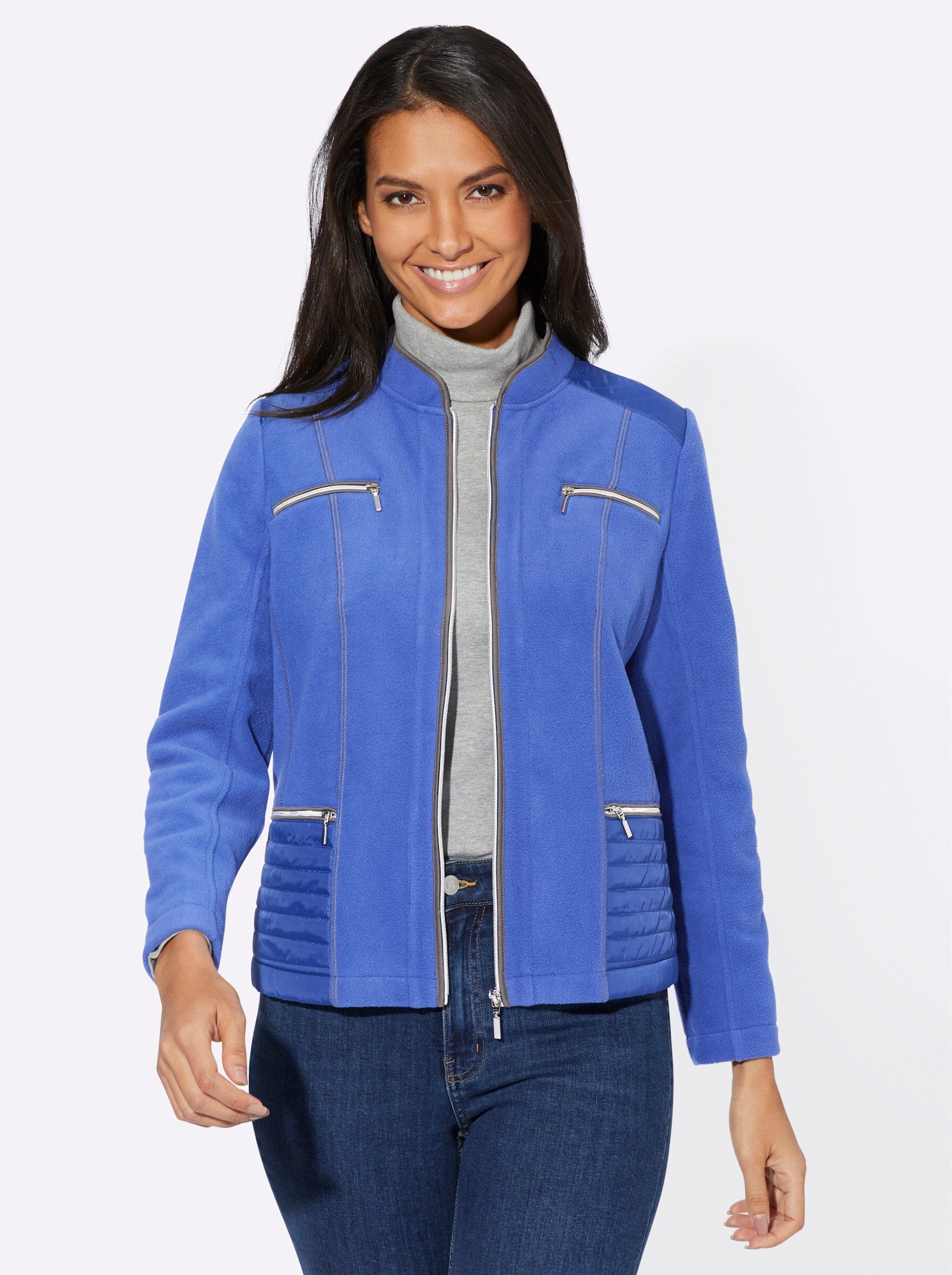 jeansblau Fleecejacke WEIDEN WITT