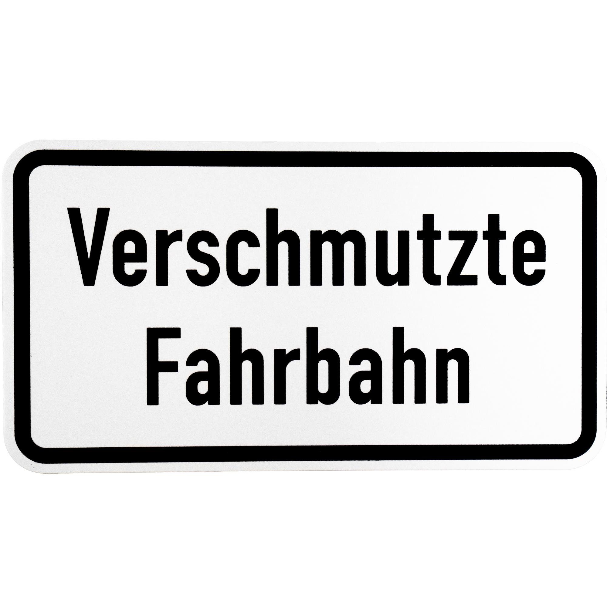 BauSupermarkt24 Verkehrsschild Verkehrszeichen 1007-35 Verschmutzte Fahrbahn Straßenschild 1007 RA1
