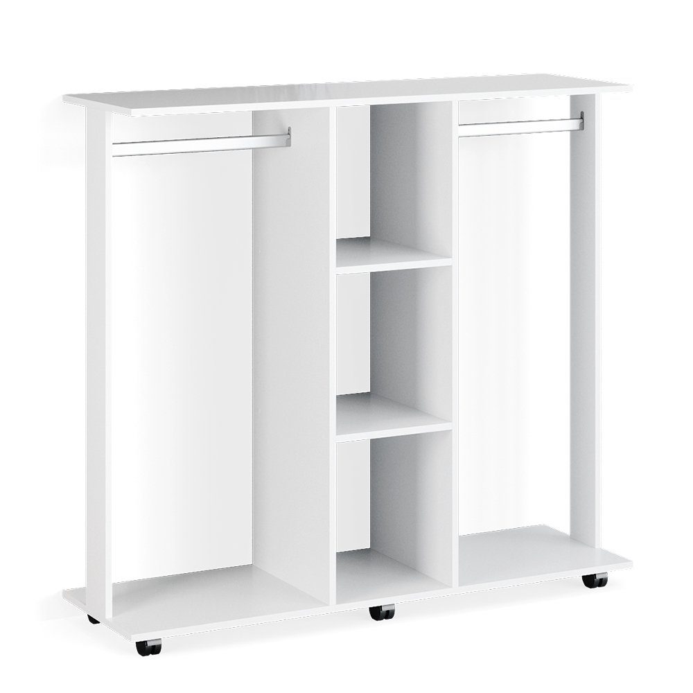 Vicco Kleiderschrank Robbie, Weiß, 130 x günstig online kaufen