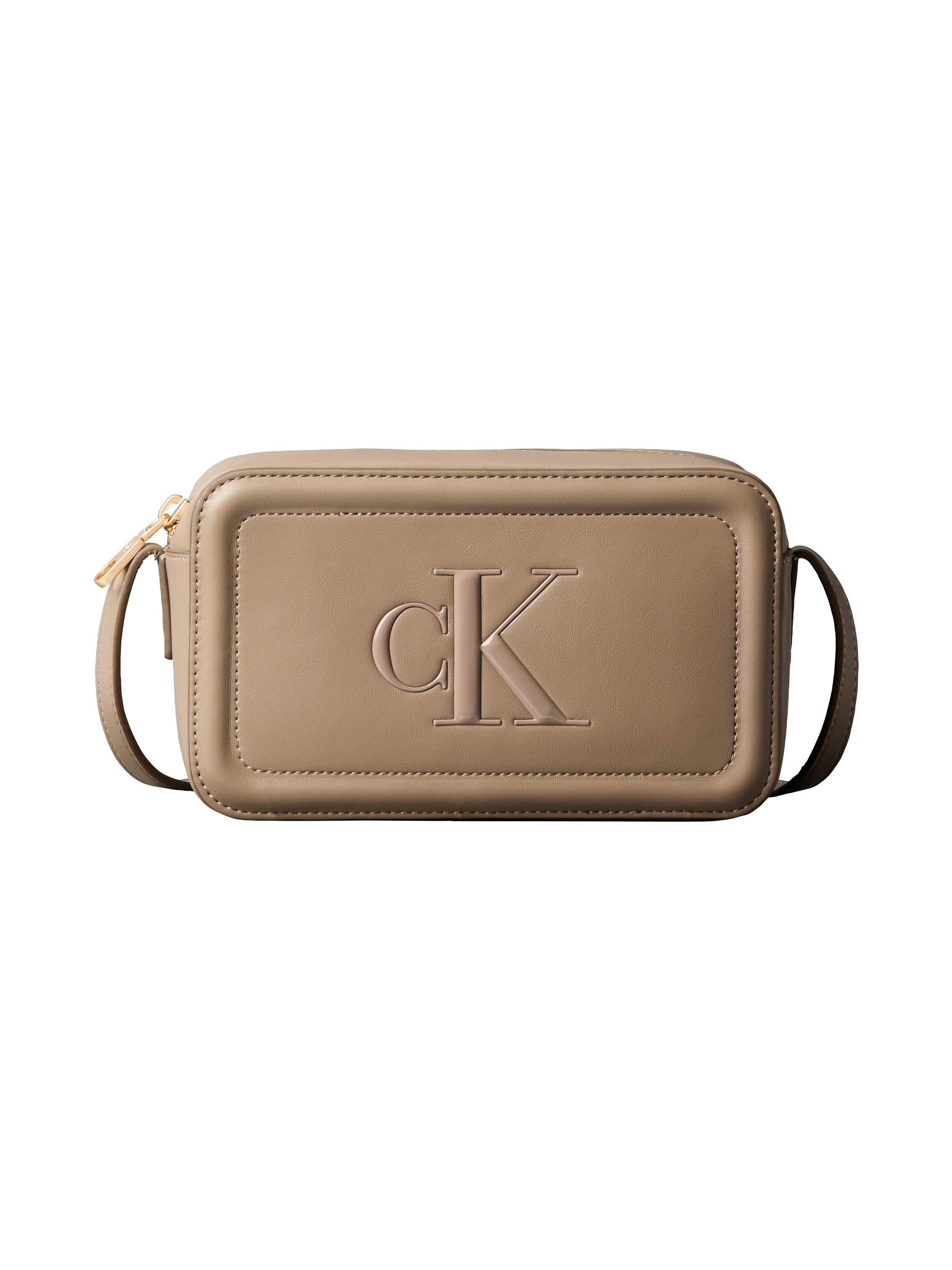 Calvin Klein Mini Bag BOLD CK CAMERA BAG, kleine Damen-Umhängetasche, Schultertasche, Kamerabag mit CK-Logo