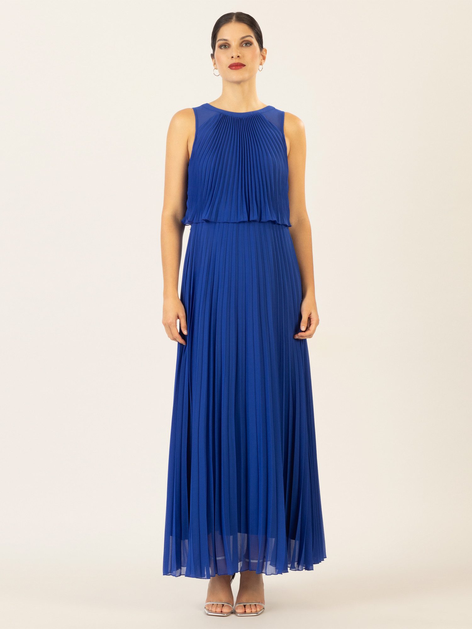 Apart Abendkleid mit lose fallendem Sonnenplissee günstig online kaufen
