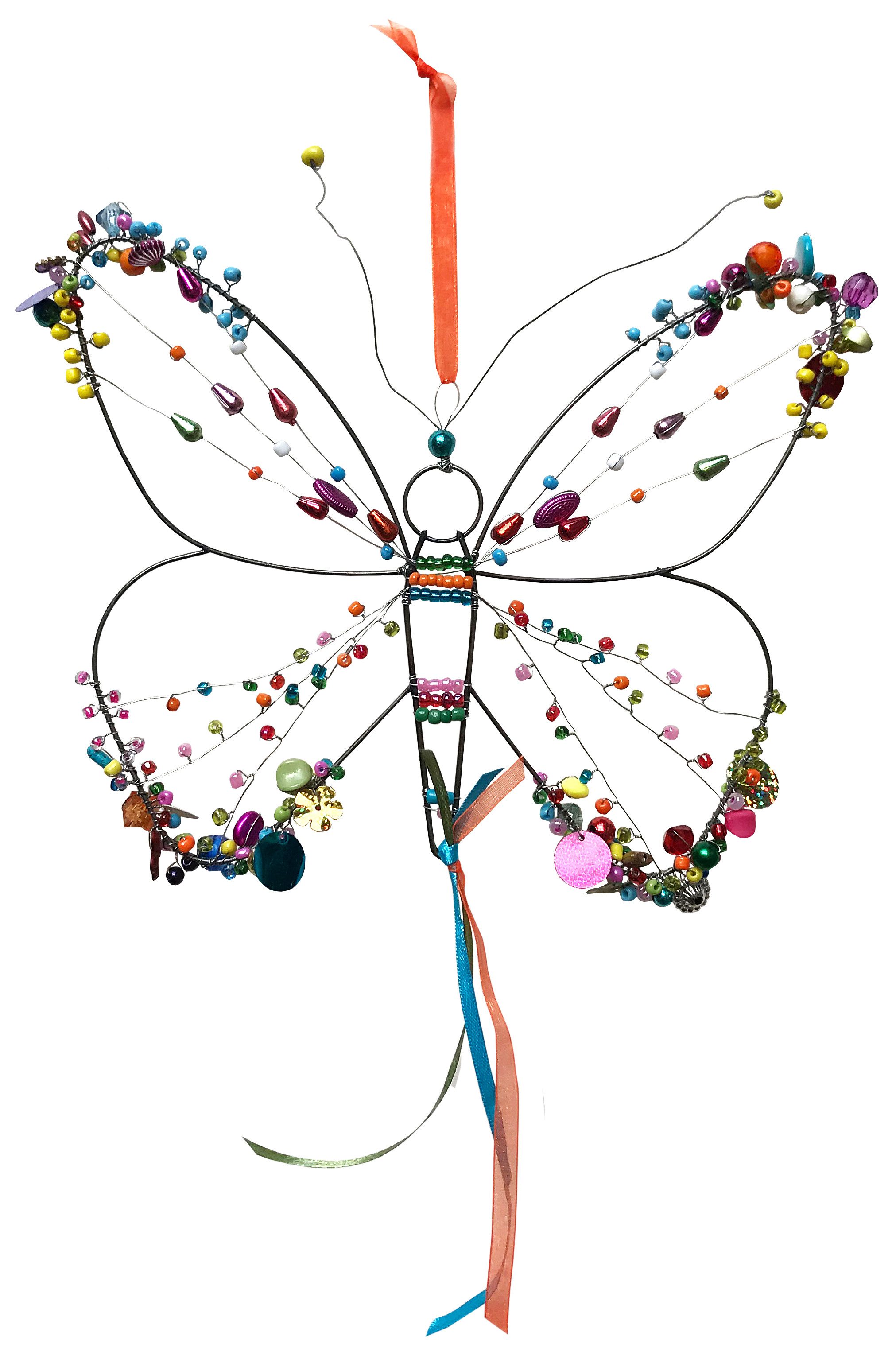 Hängedekoration Perlenschmetterling