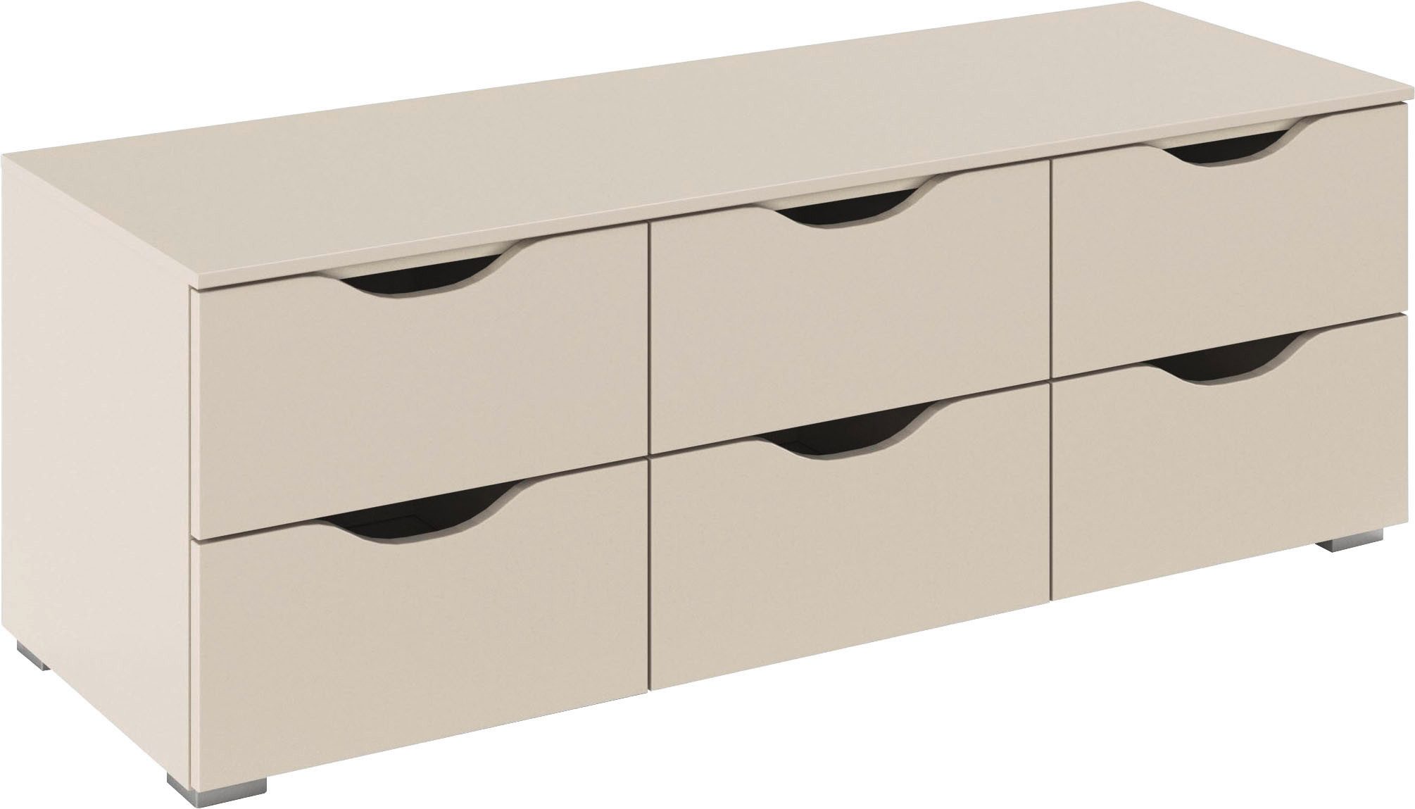 rauch TV-Board Lowboard TV-Schrank TV-Schrank Landhausstil MARLENE (Breite 120 cm), mit 6 geräumigen Schubladen und Soft-Close-Funktion MADE IN GERMANY