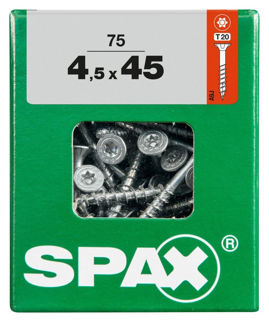 SPAX Holzbauschraube Spax Universalschrauben 4.5 x 45 mm TX 20 Senkkopf