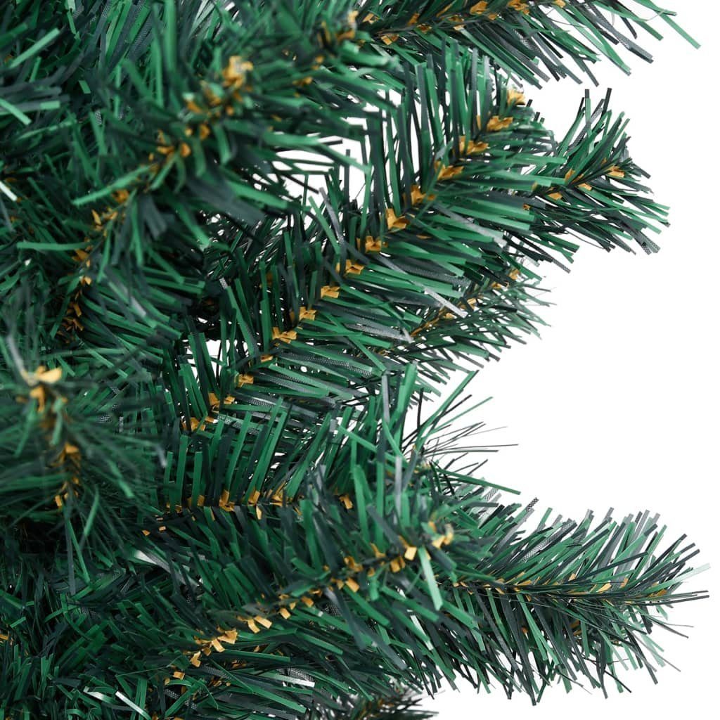 PVC Schlank Künstlicher Ständer cm Weihnachtsbaum 120 mit furnicato Grün