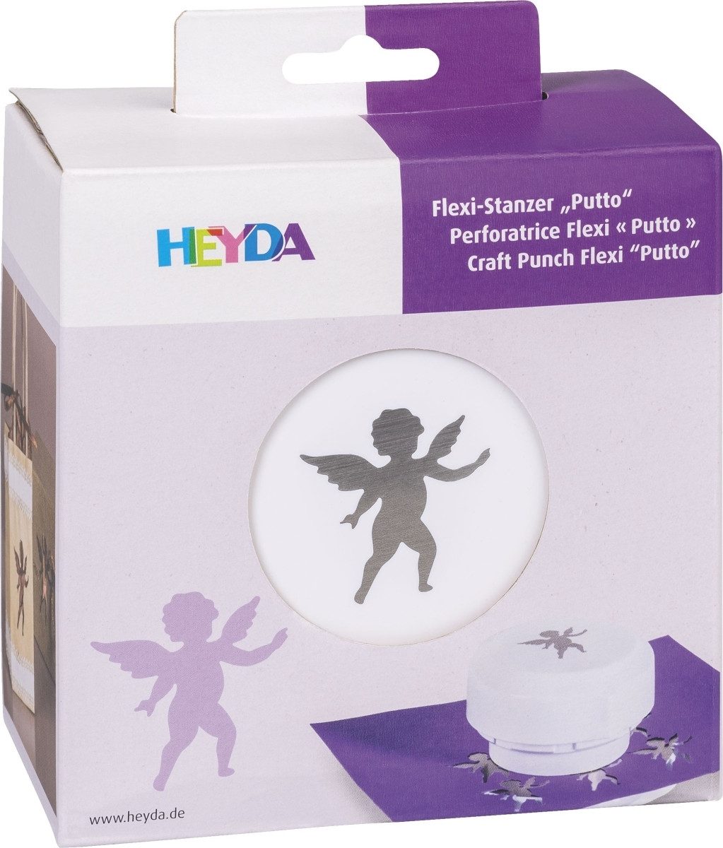 Heyda Удар мотива Flexistanzer-Motivstanzer für Karton bis 220g/qm Putto 4cm