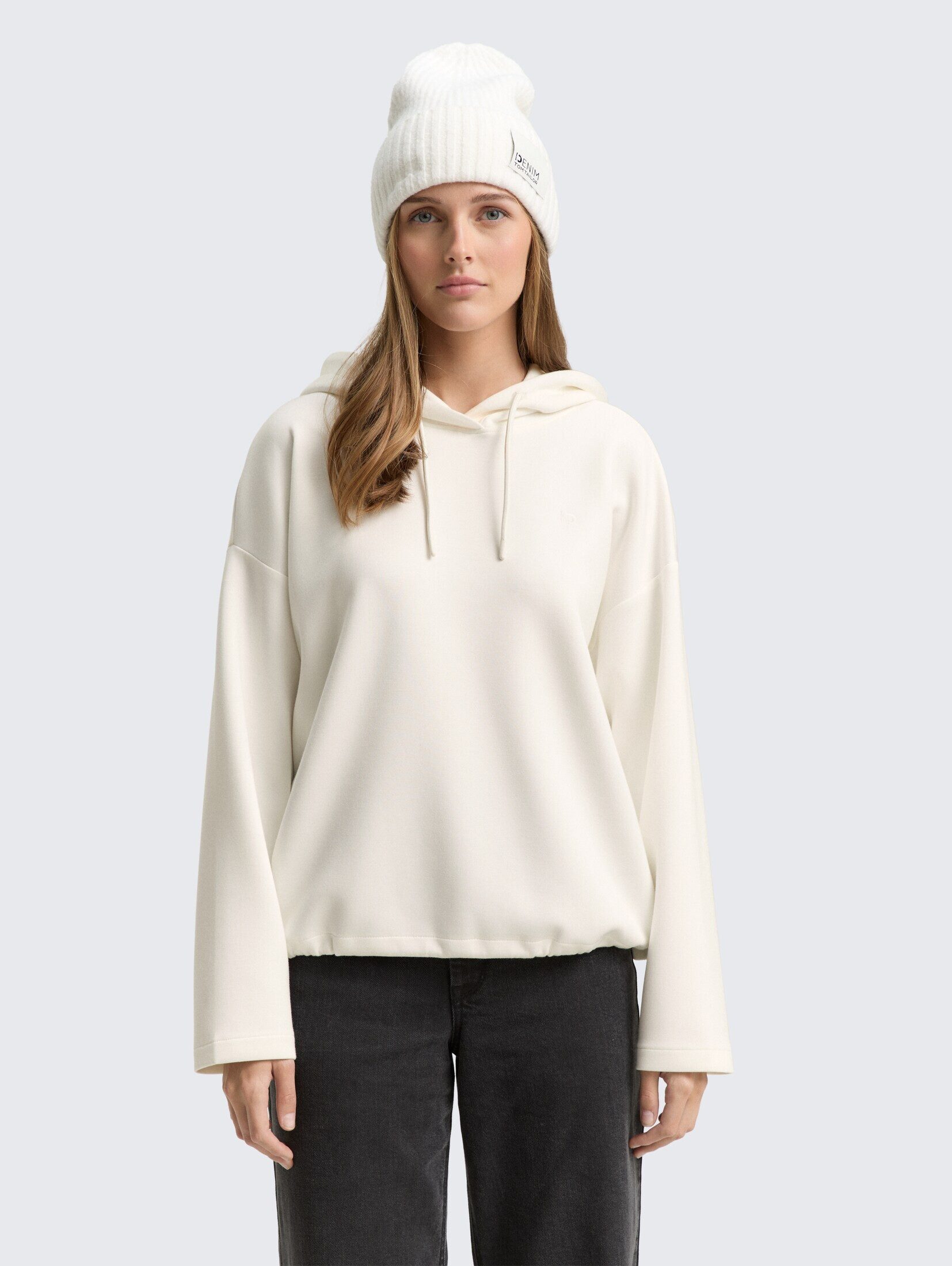 TOM TAILOR Denim Sweatshirt Strick & Толстовки Loose Fit Scuba Hoodie Sweatshirt