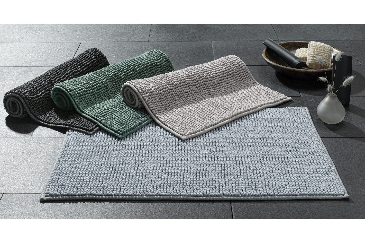 casa NOVA Badematte CHENILLE, Grün, 50 günstig online kaufen