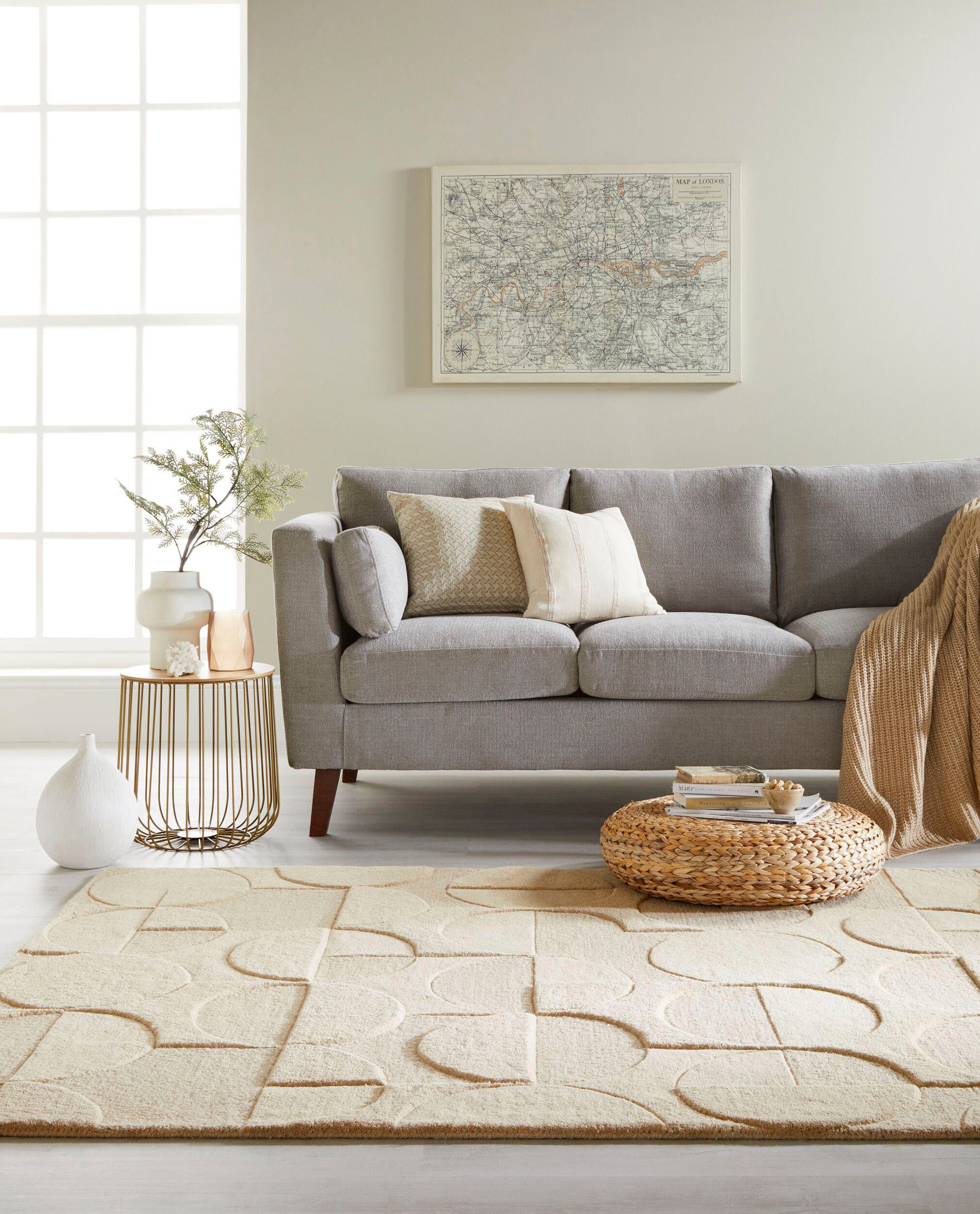 FLAIR RUGS Wollteppich Gigi, Höhe: 8 günstig online kaufen