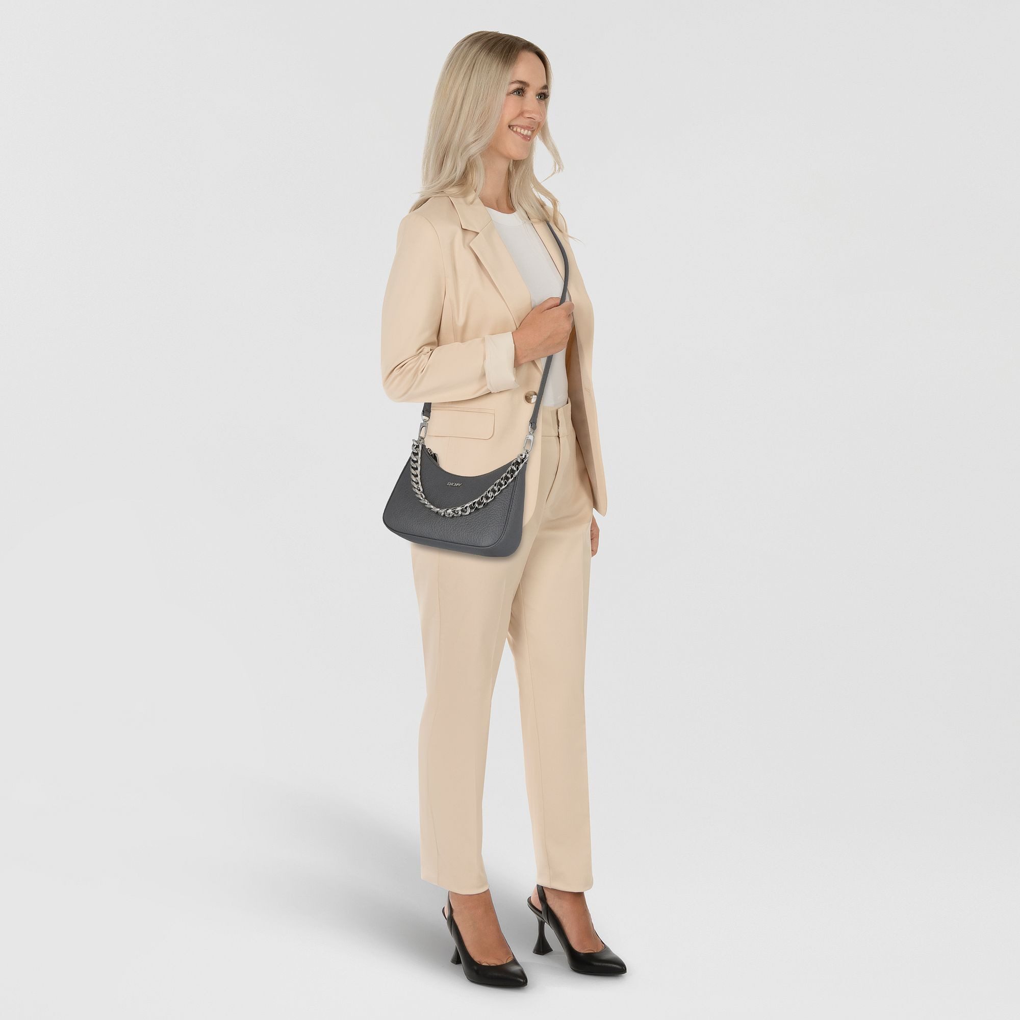 DKNY Schultertasche Jenna, Polyurethan