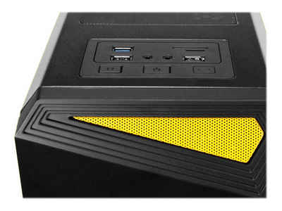 Antec PC-Gehäuse ANTEC Budget Gamer NX100 Gray Midi Tower schwarz retail