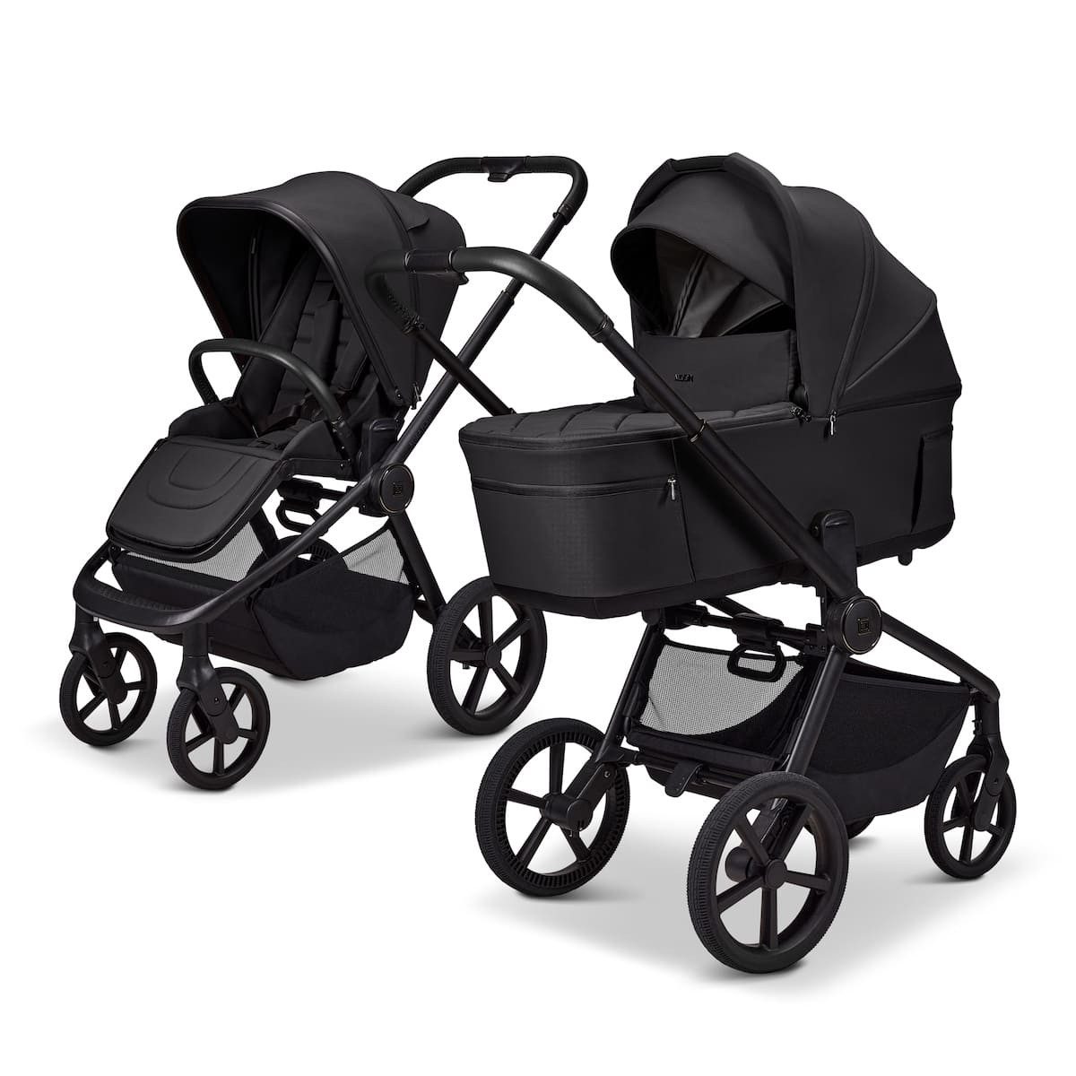 Moon Kombi-Kinderwagen Resea Fold Diamond Kombikinderwagen, Mit einem einzigen Handgriff inklusive Babywanne zusammenfaltbar
