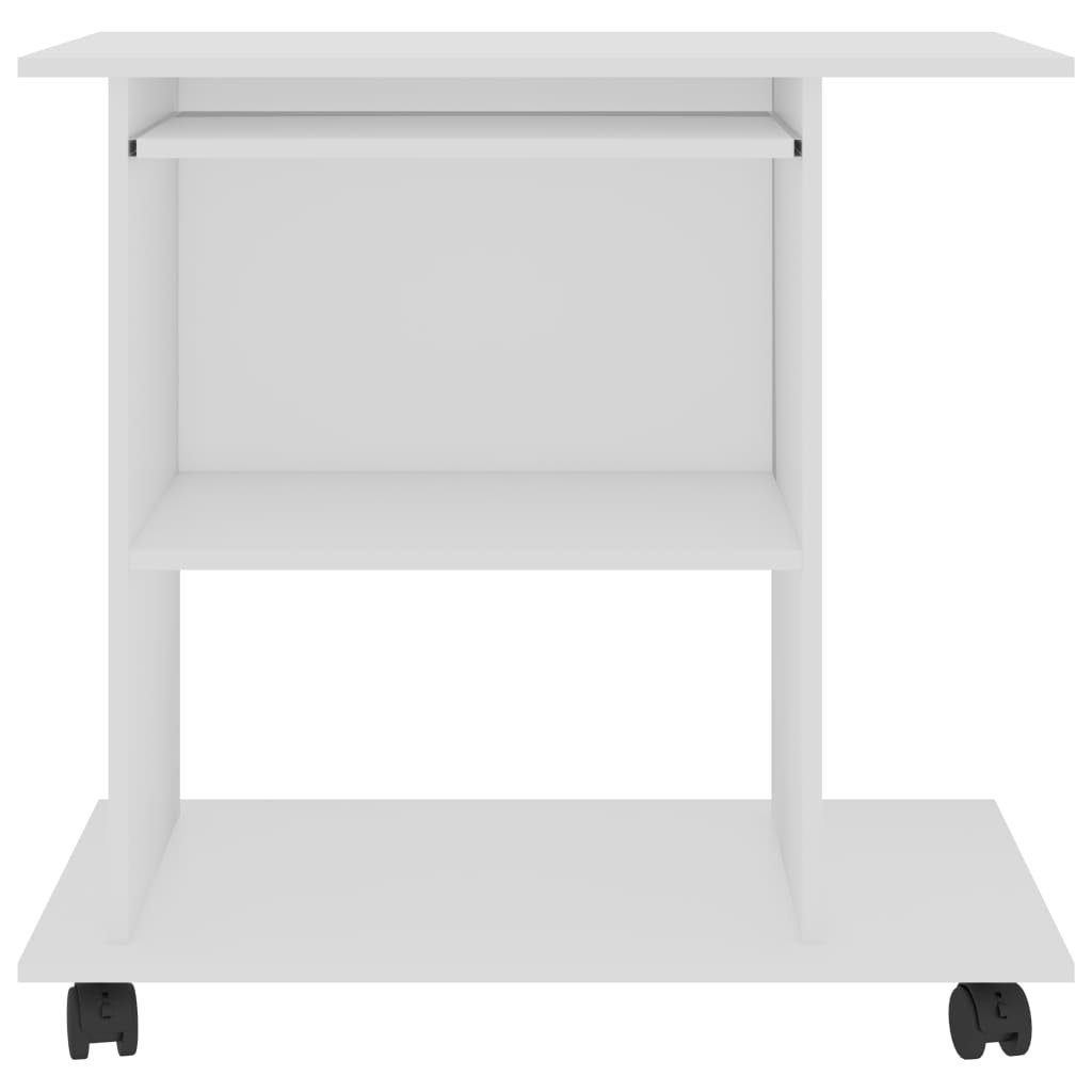 80x50x75 furnicato Holzwerkstoff Weiß cm Schreibtisch