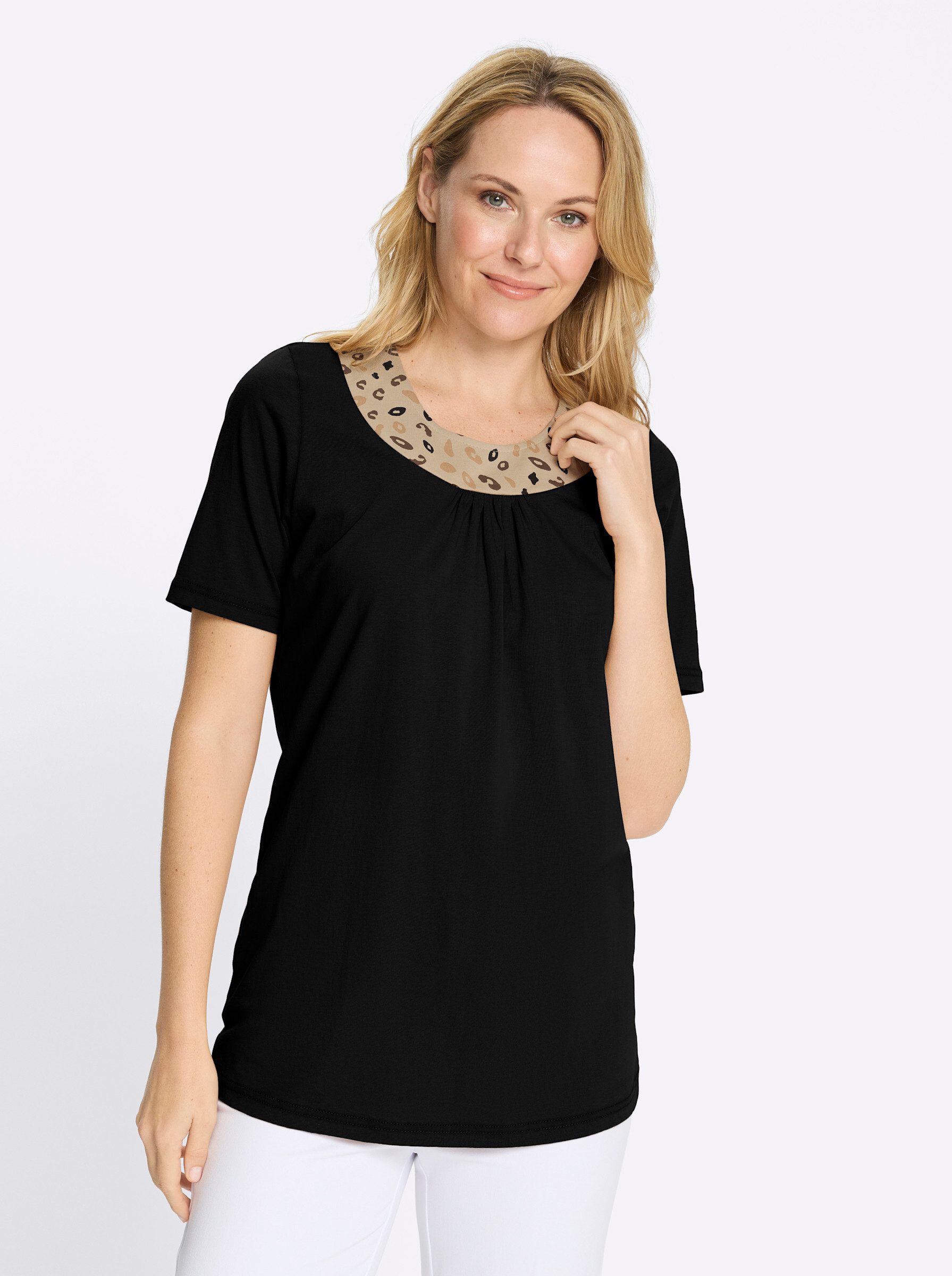 T-Shirt Longshirt Kurzarm