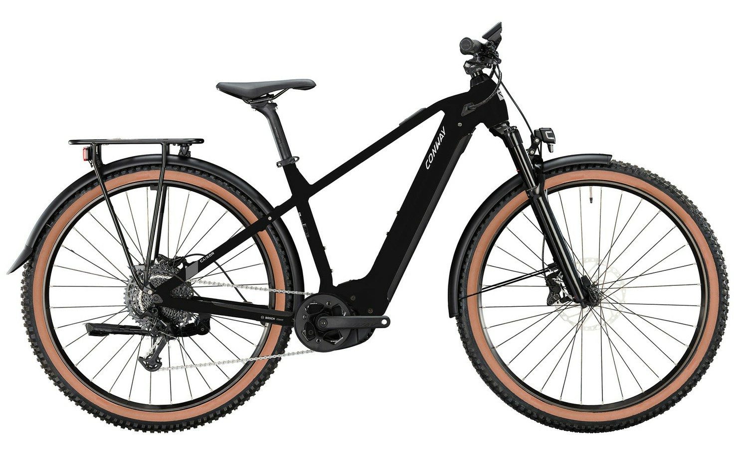 Conway E-Bike Touren, 10 Gang Shimano SHIMANO "Deore RD-M5130", 10speed Schaltwerk, Kettenschaltung