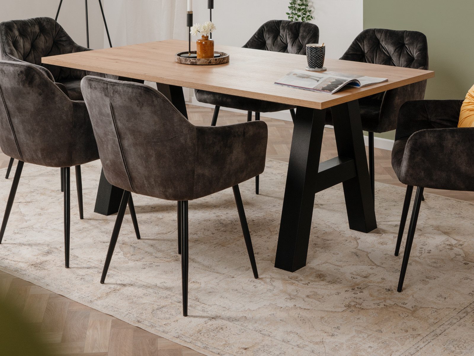 Furn.Design Kulissen-Esstisch Grandia (in Artisan Eiche günstig online kaufen