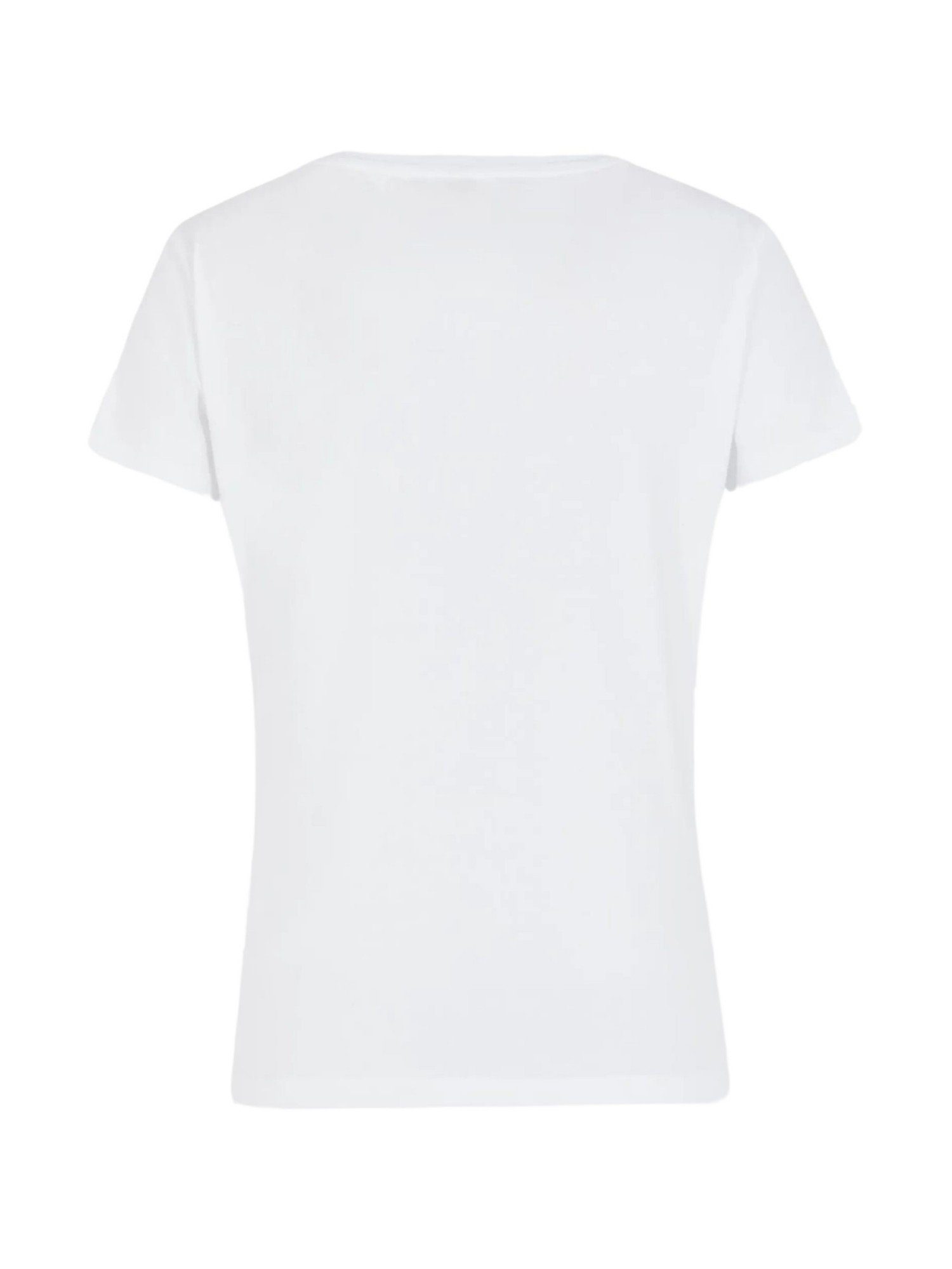 Beeilen Sie sich in den Laden! Emporio Armani T-Shirt weiss Baumwollstretch Core (1-tlg) Shirt aus Lady T-Shirt