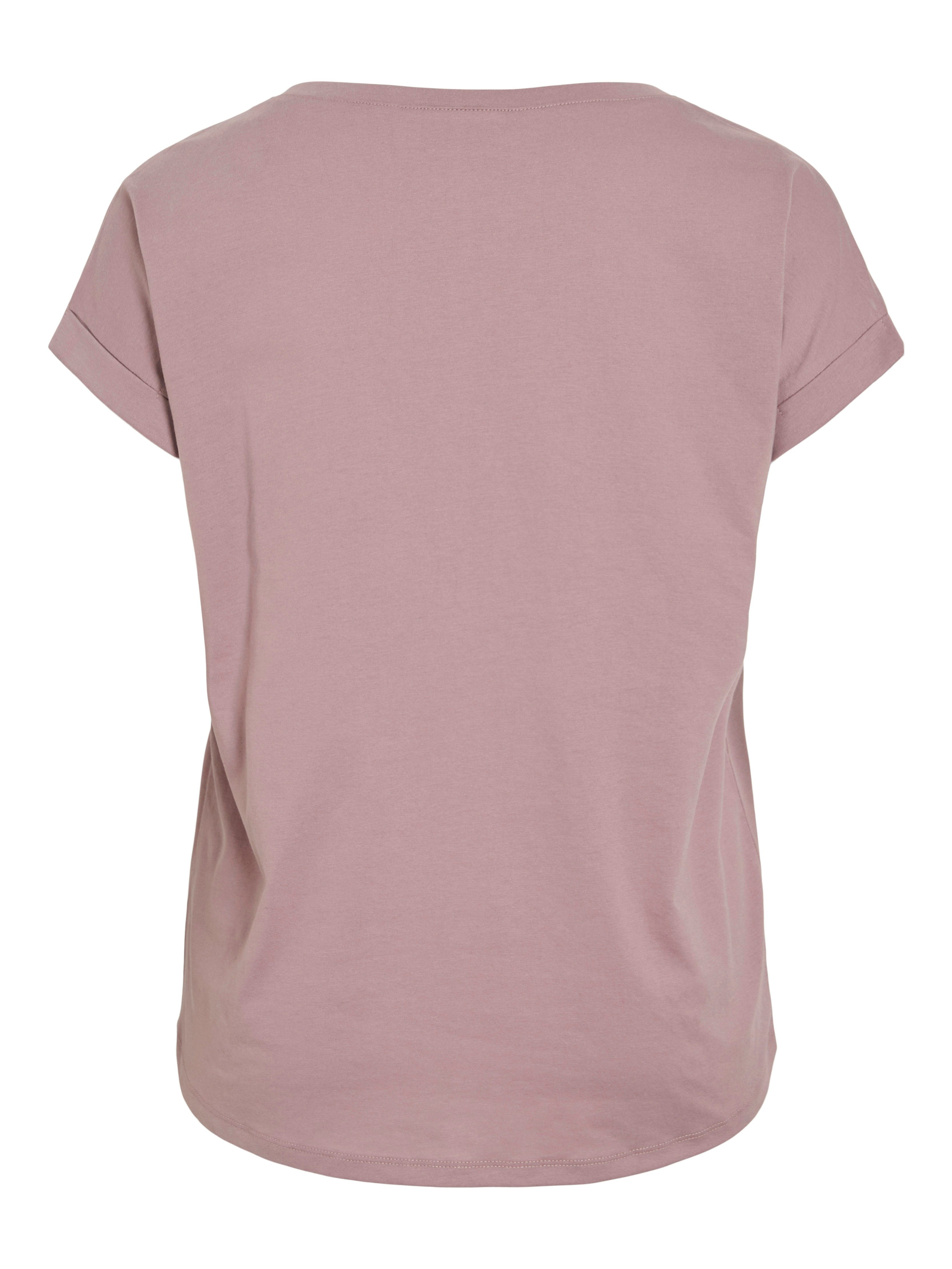 Vila Rundhalsshirt VIDREAMERS NEW PURE T-SHIRT/SU-NOOS Baumwollmischung, regular fit