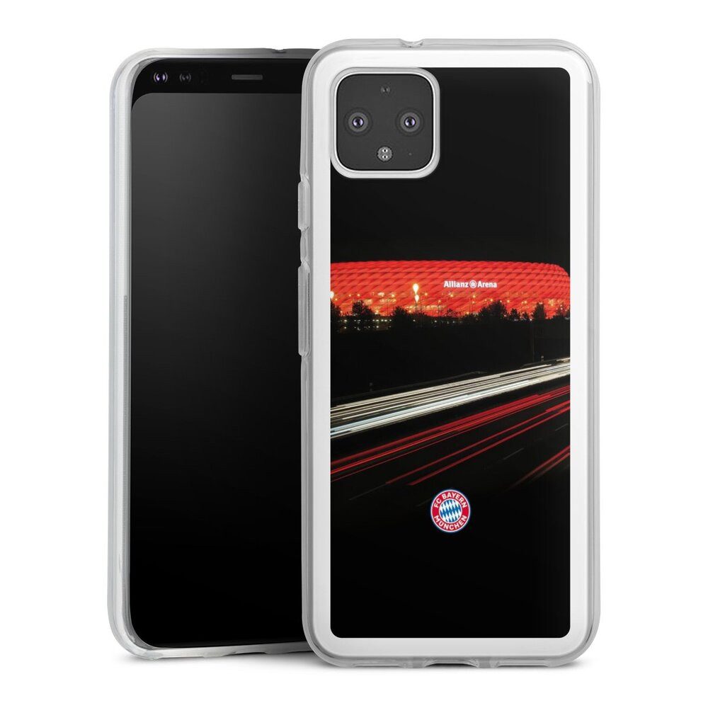 DeinDesign Handyhülle FC Bayern München FCB Stadion FC Bayern München Allianz Arena, Google Pixel 4 Silikon Hülle Bumper Case Handy Schutzhülle