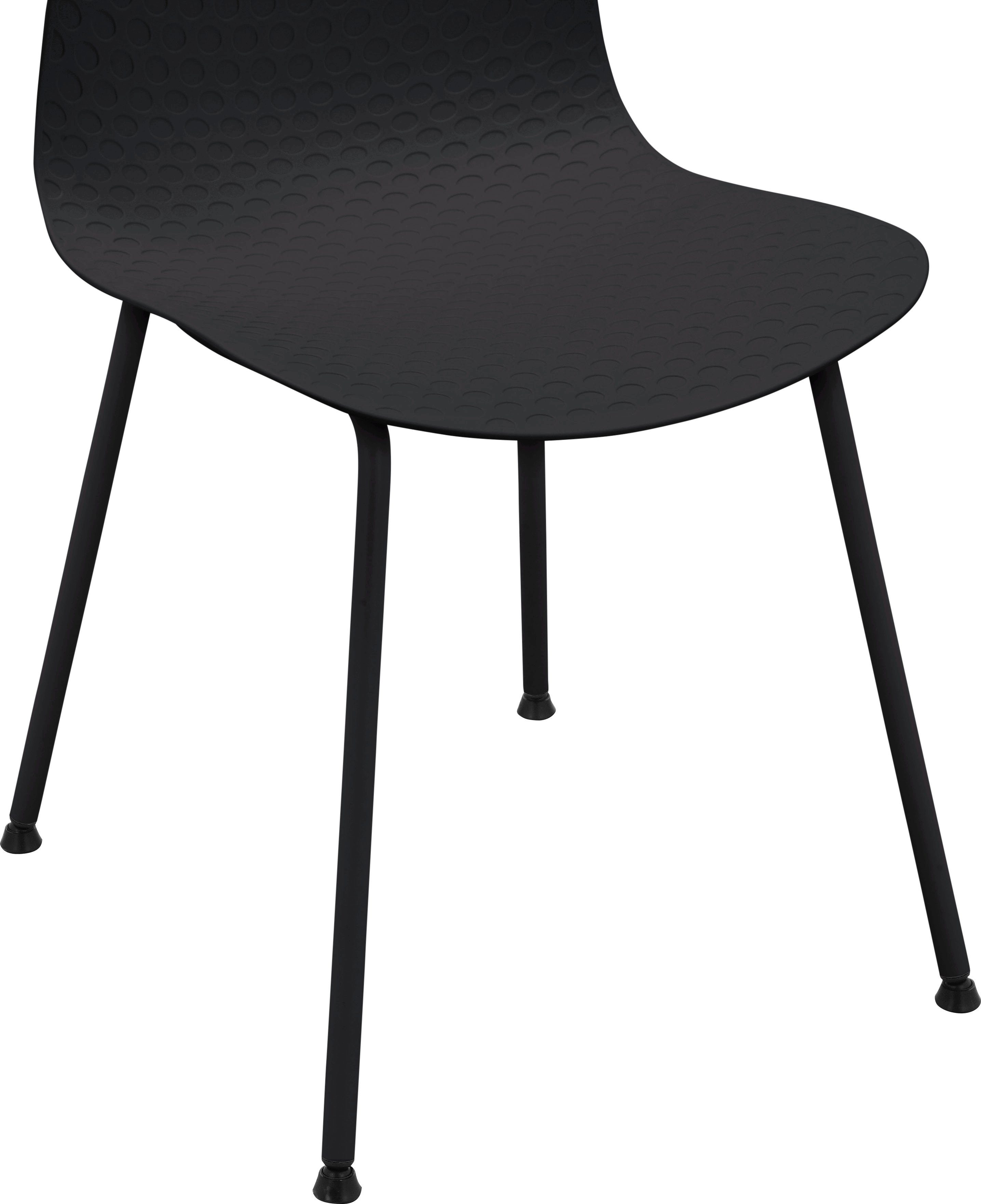 St), Kunststoff, aus 45 im Esrange 2er Set Sitzhöhe Esszimmerstuhl mit schwarz cm Sitzschale INOSIGN erhältlich, (2