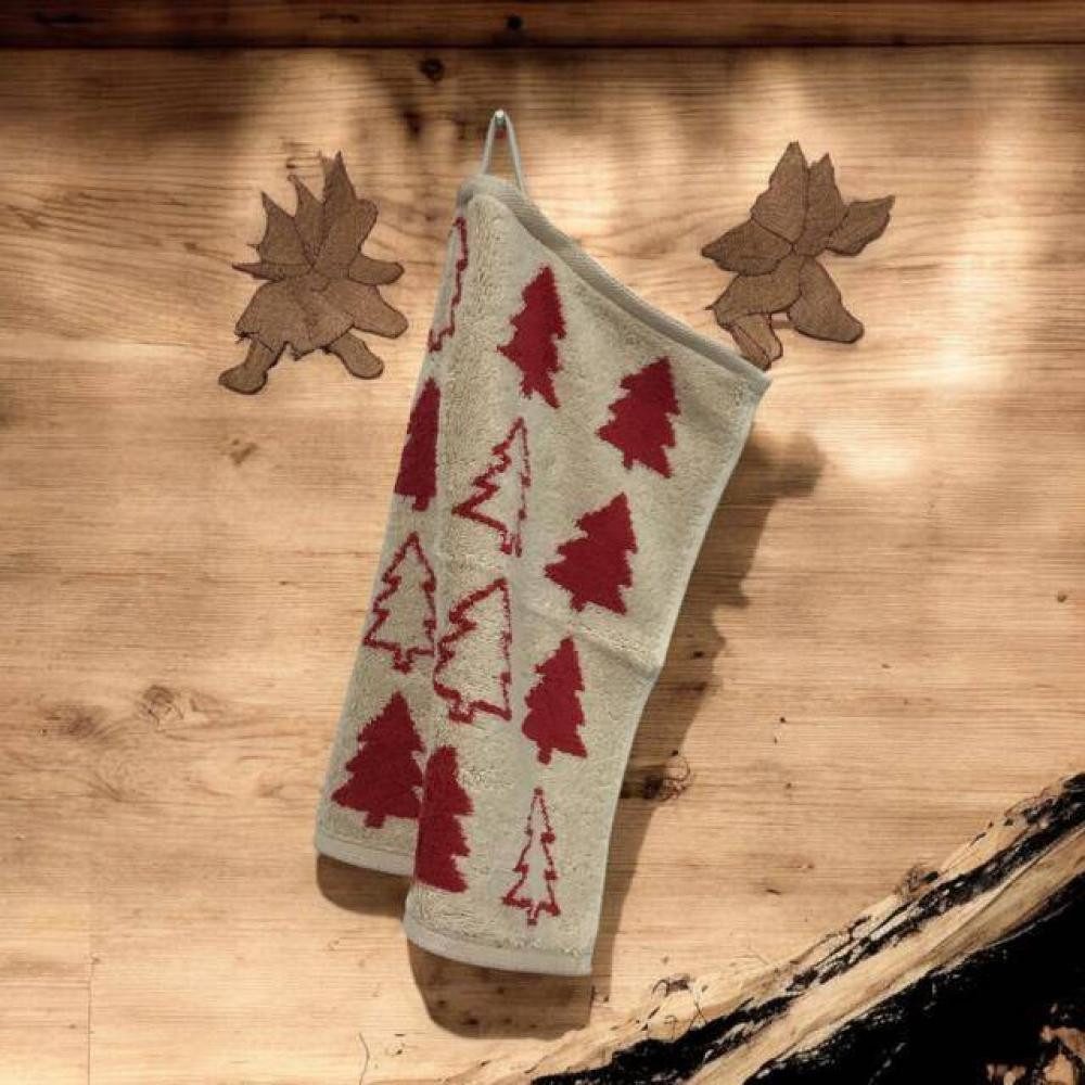 Cawö Home Seiftuch Christmas Edition 794 Tannenbäume (3er Set), Baumwolle (3er-set)