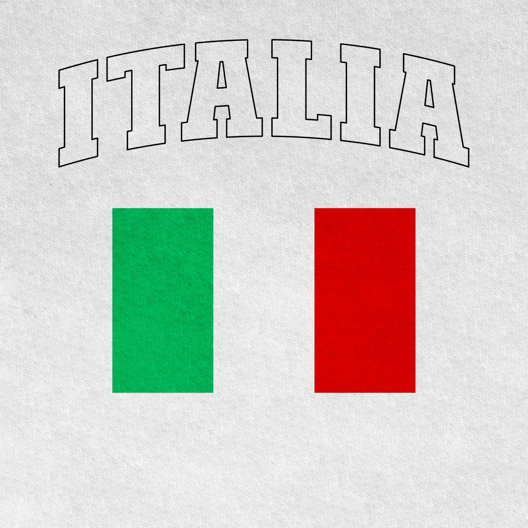 Shirtracer T-Shirt Italia Schriftzug mit Flagge, Italien, Italy (1-tlg) 2026 Fussball WM Fanartikel