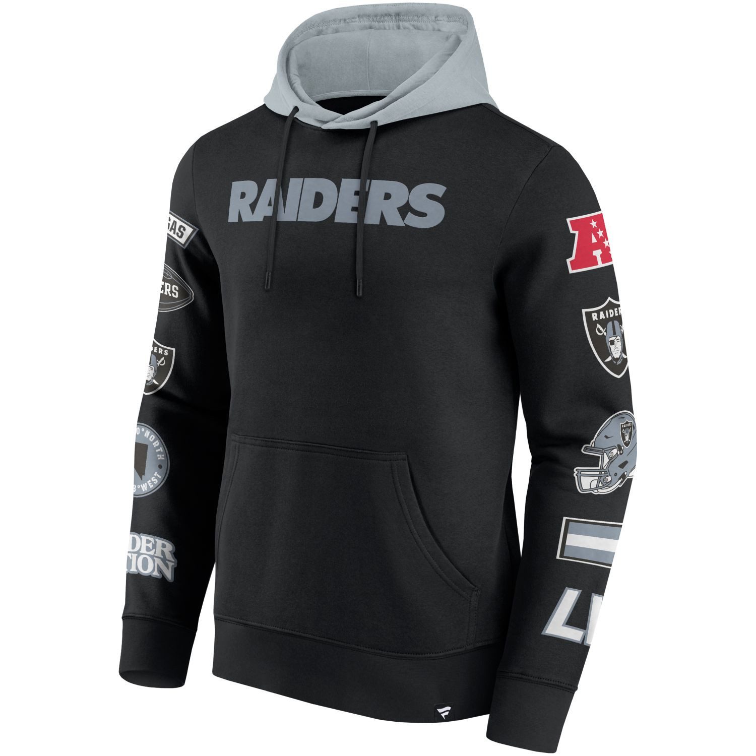 Kapuzenpullover Fanatics Hoodie Las Vegas Raiders Patched Out Fleece