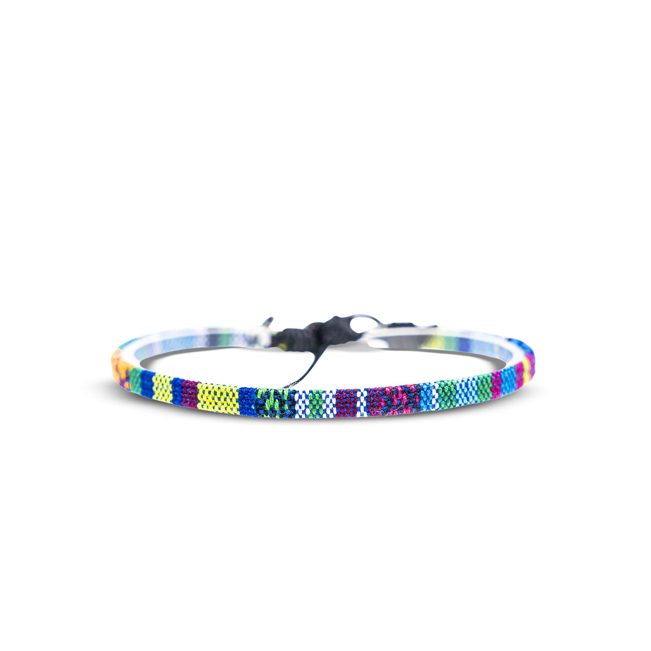 Made by Nami Freundschaftsarmband Boho Surfer Strand Festival Accessoires, Ethno Hippie Style 100% Wasserfest Verstellbar