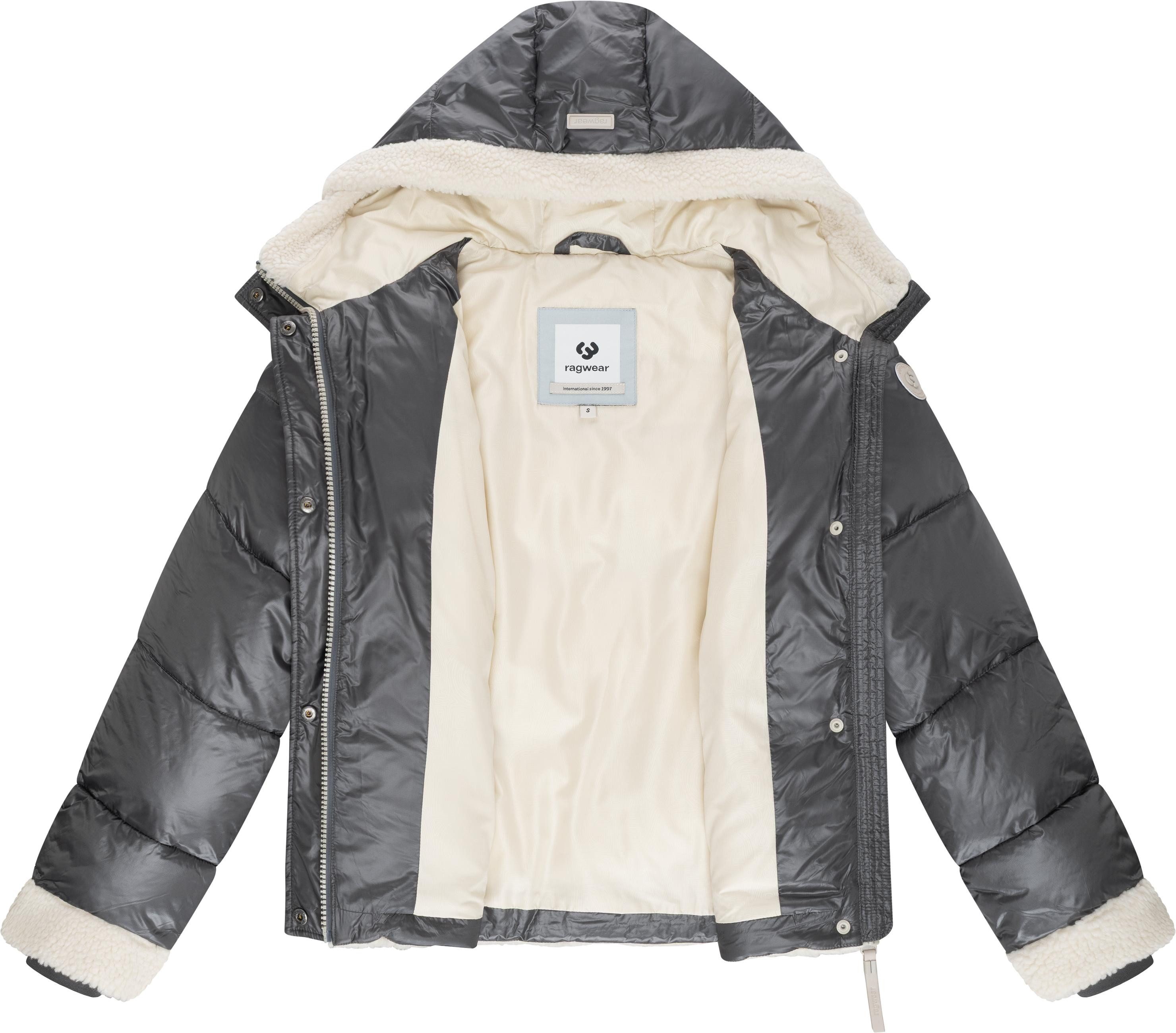 Ragwear Winterjacke Editah Shiny YOUMODO Jacke mit Plüsch-Details und glänzender Optik – Bild 5 von 5