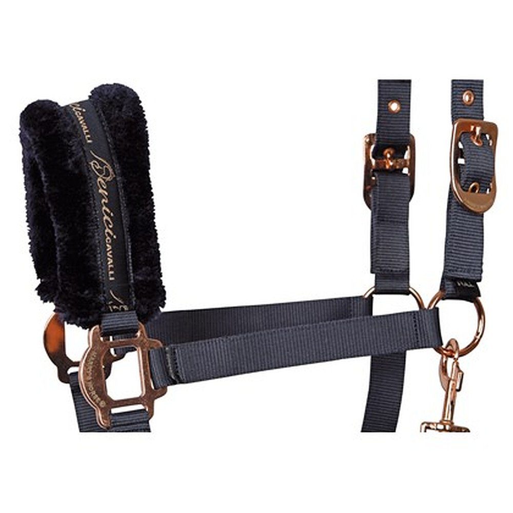 unterlegt Fell Harry's horse navy, Halfter Halfterset Fur Denici mit Cavalli Maroon